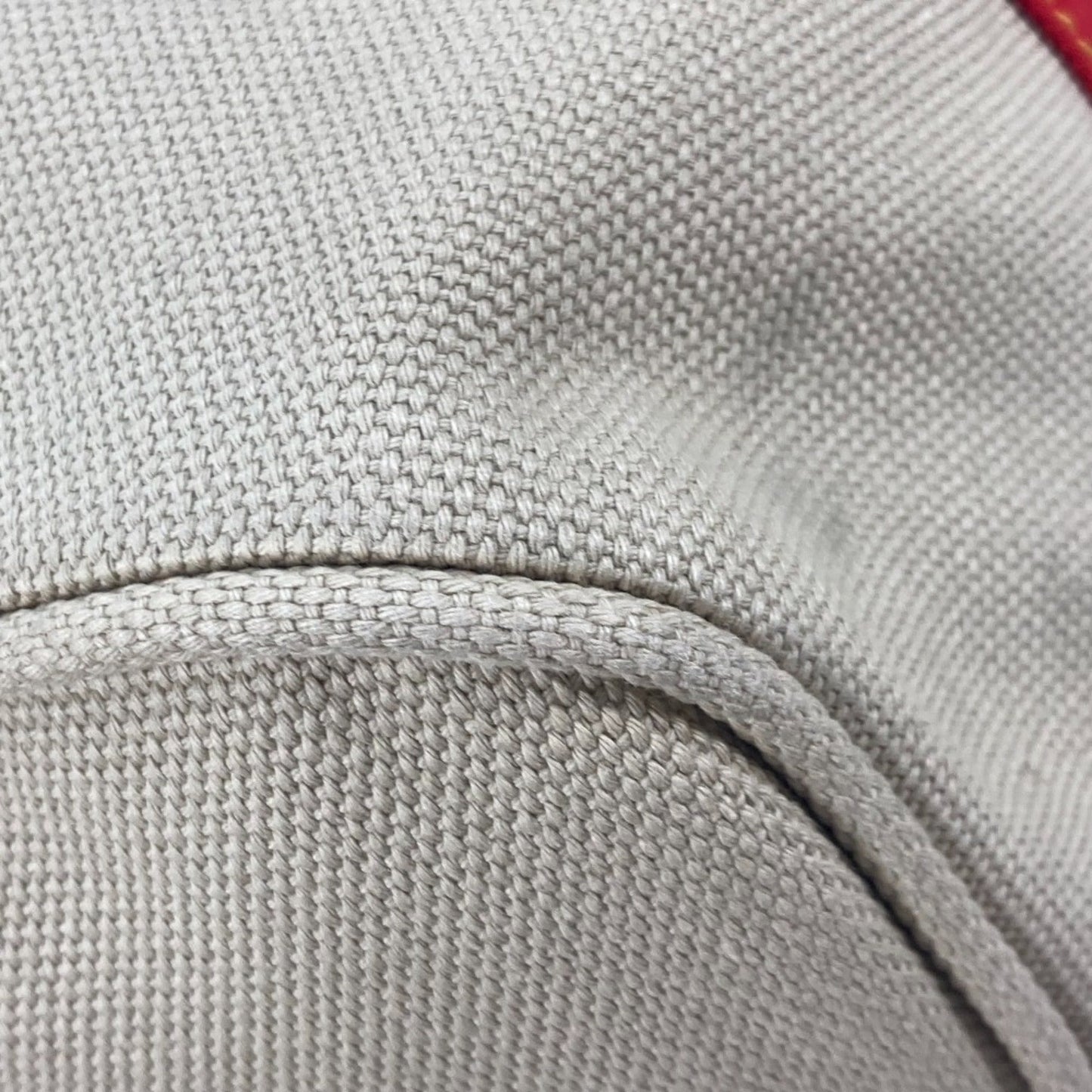 Louis Vuitton Beige Red Color Canvas Boston Bag Shoulder Bag
