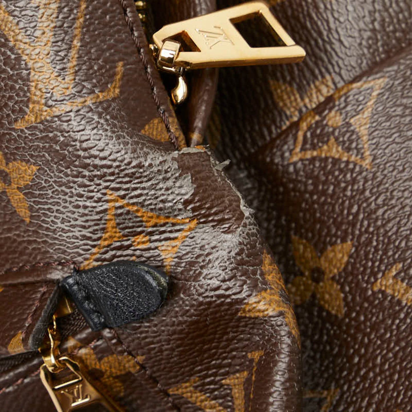 Louis Vuitton Brown Pvc Leather Backpack