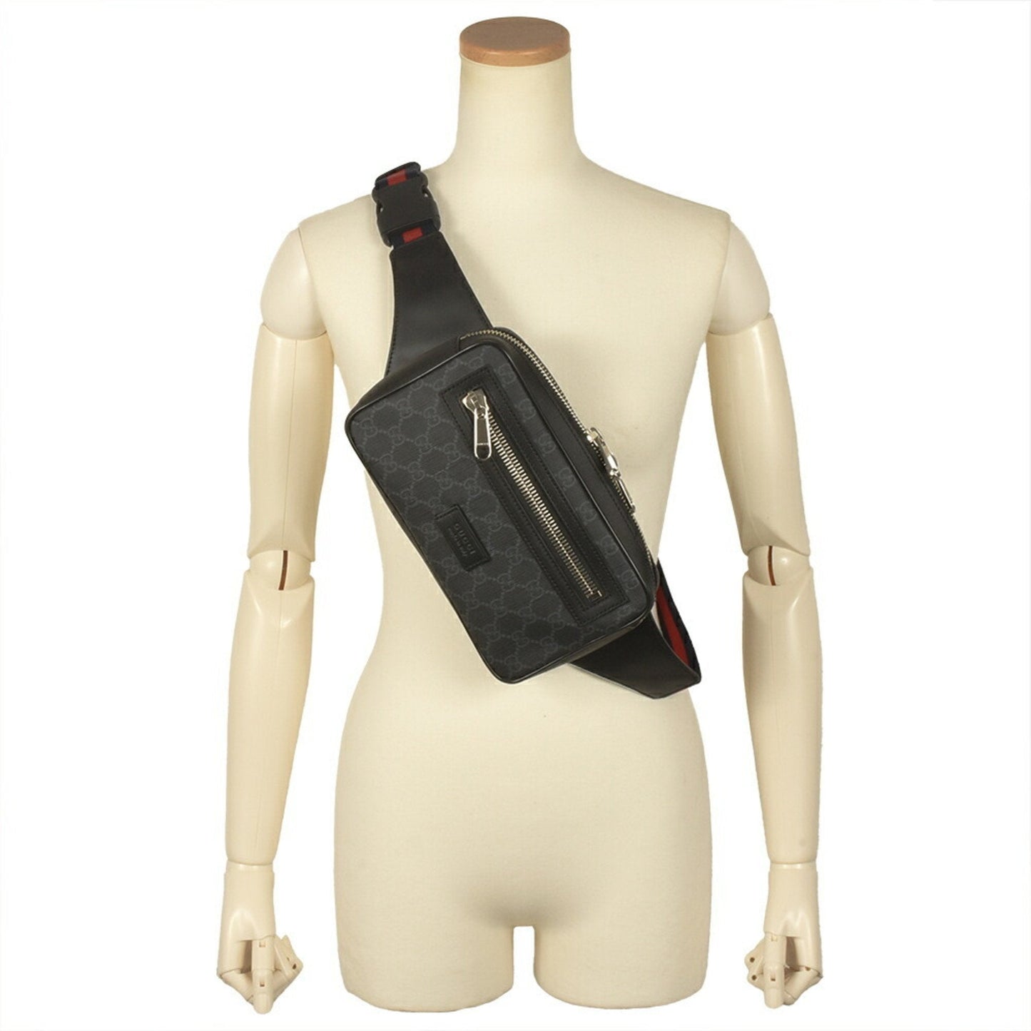 Gucci Black Gg Supreme Sling Bag