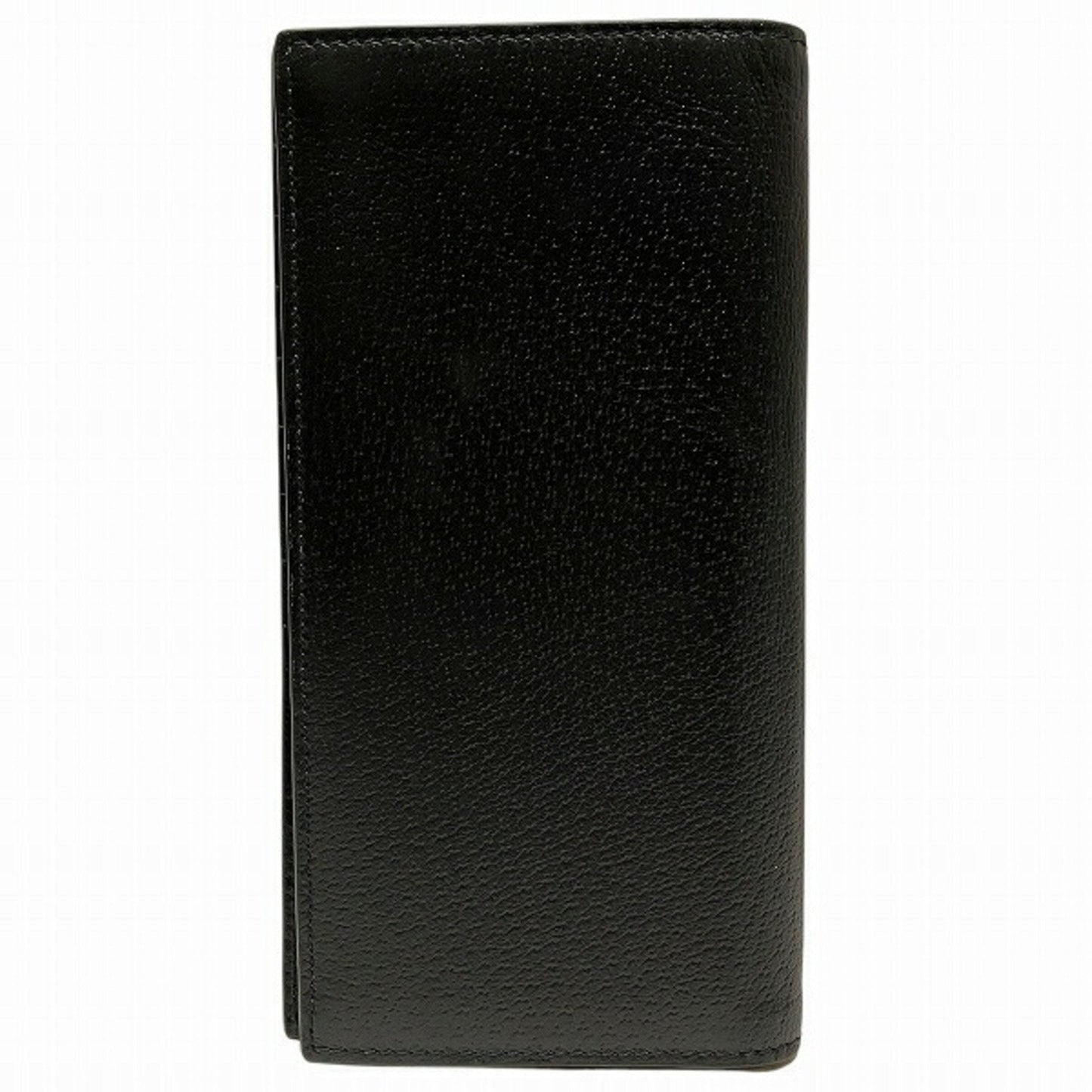 Gucci Black Leather Long Wallet (Bi-Fold)