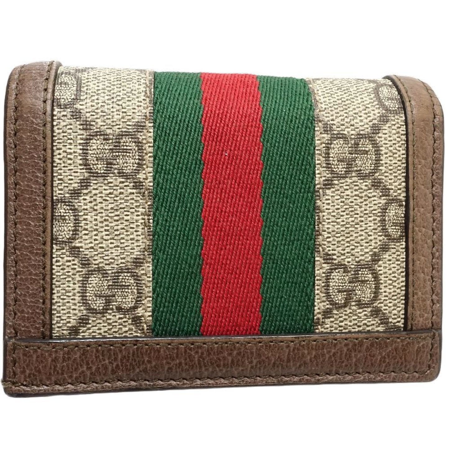 Gucci Beige Gg Supreme Leather Wallet (Bi-Fold)