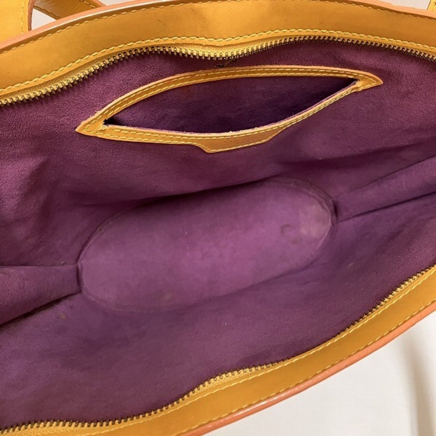 Louis Vuitton Epi Yellow Leather Shoulder Bag Tote Bag