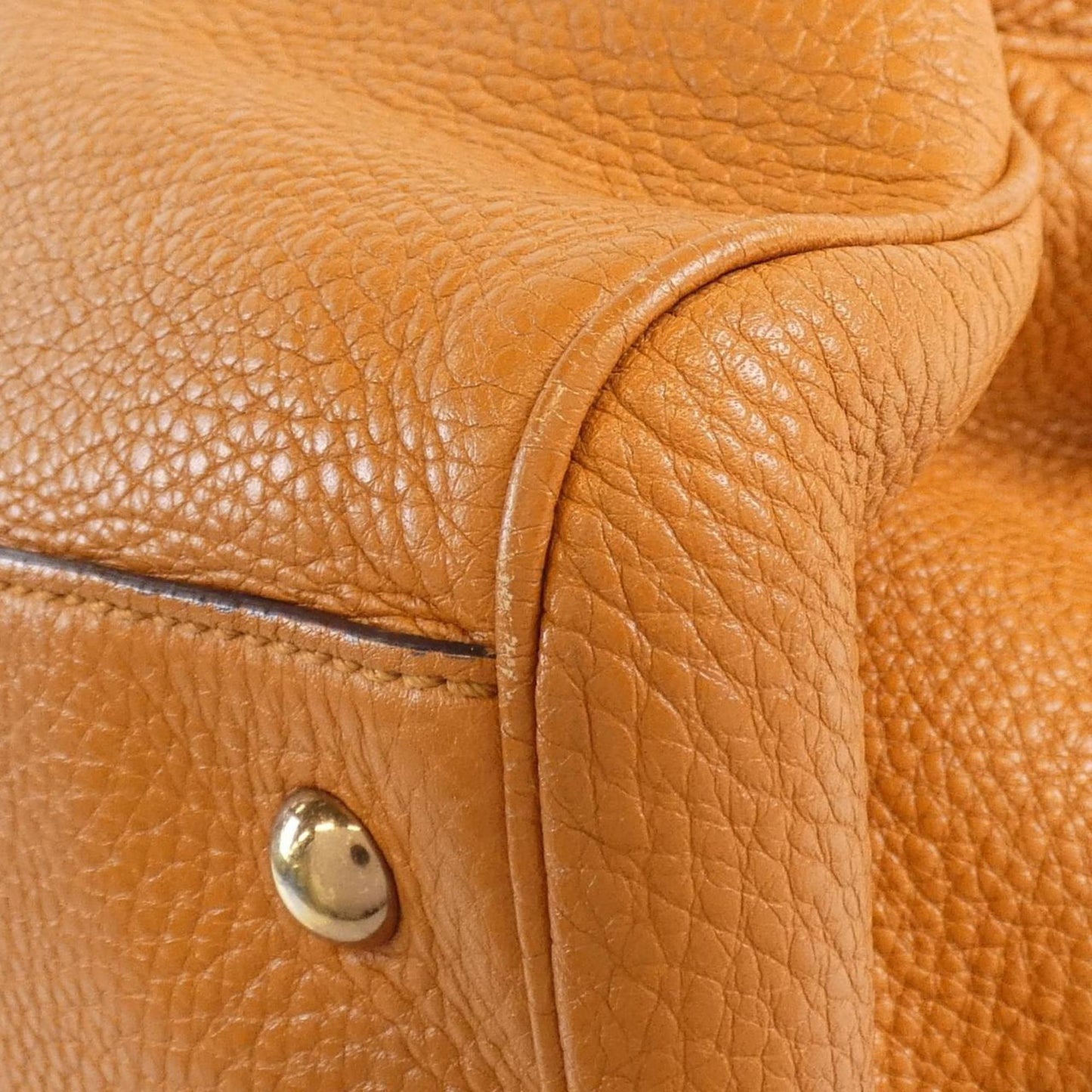 Gucci Orange Leather Handbag