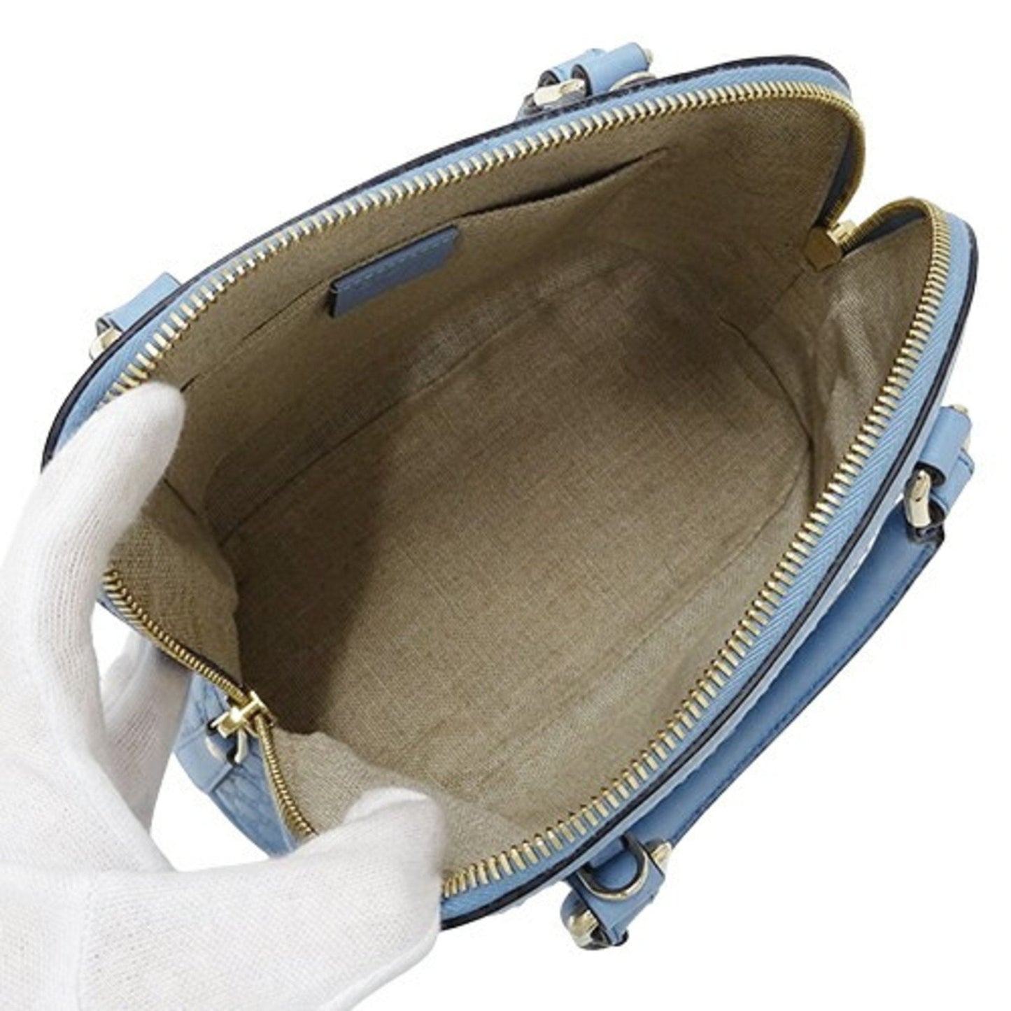Gucci Light Blue Leather Handbag Shoulder Bag