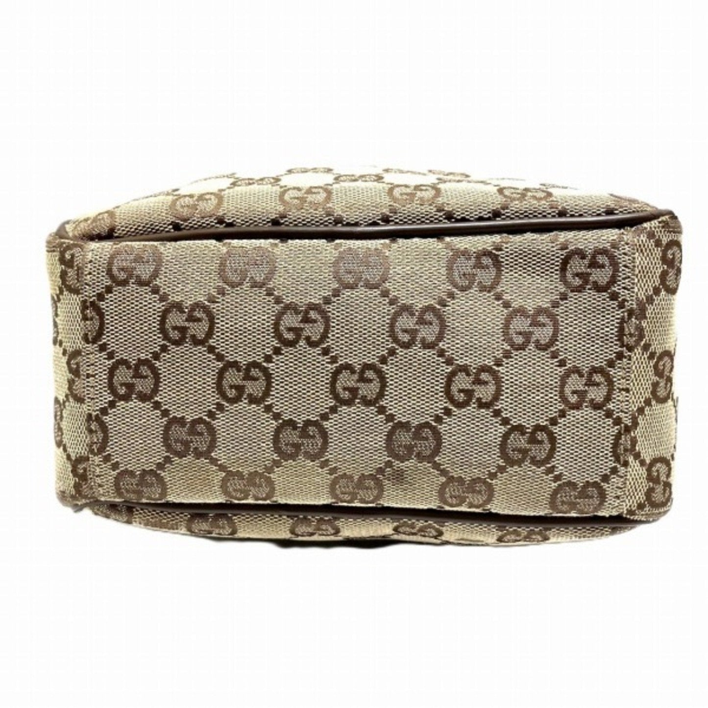 Gucci Beige Canvas Leather Shoulder Bag