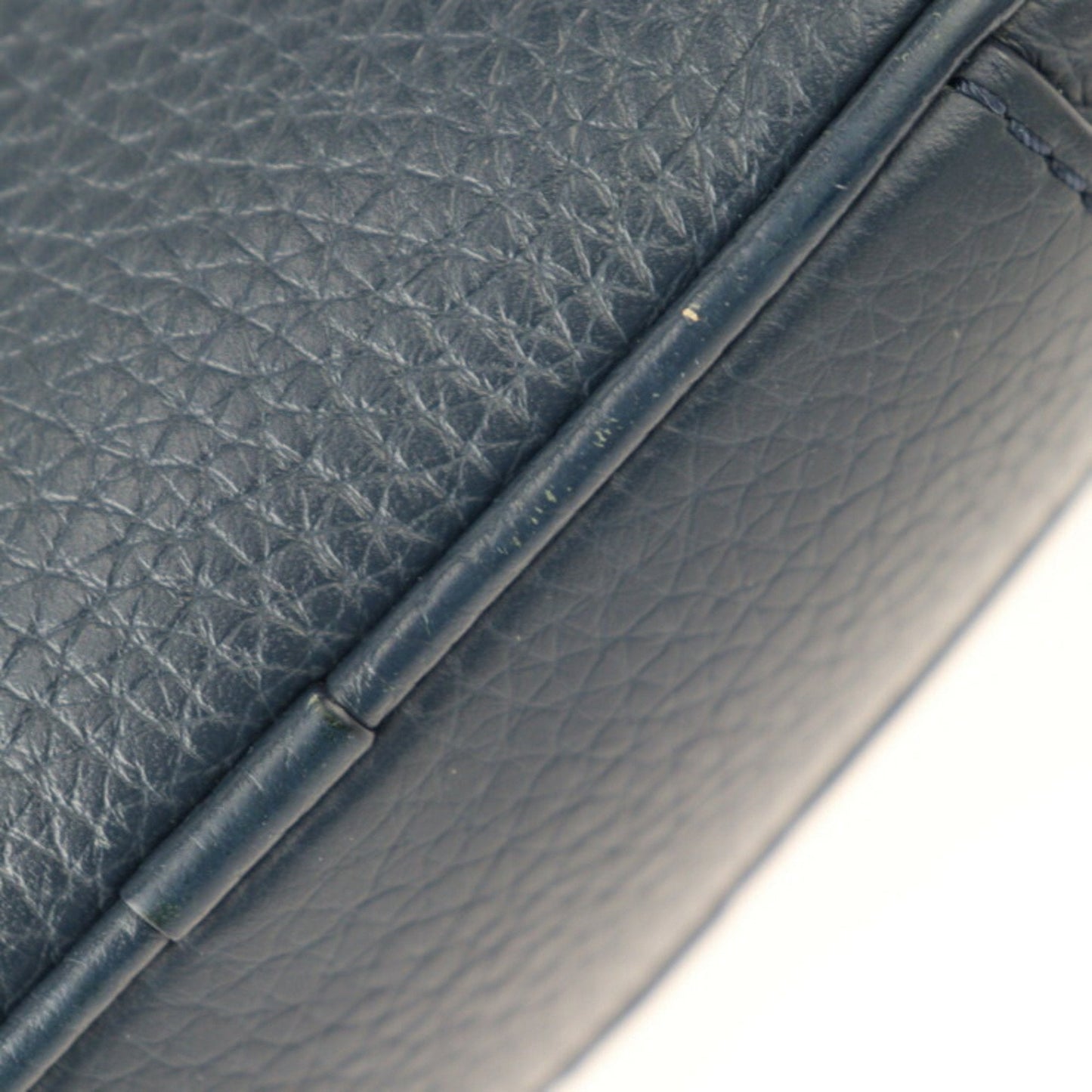 Louis Vuitton Navy Leather Messenger Bag Pochette Shoulder Bag