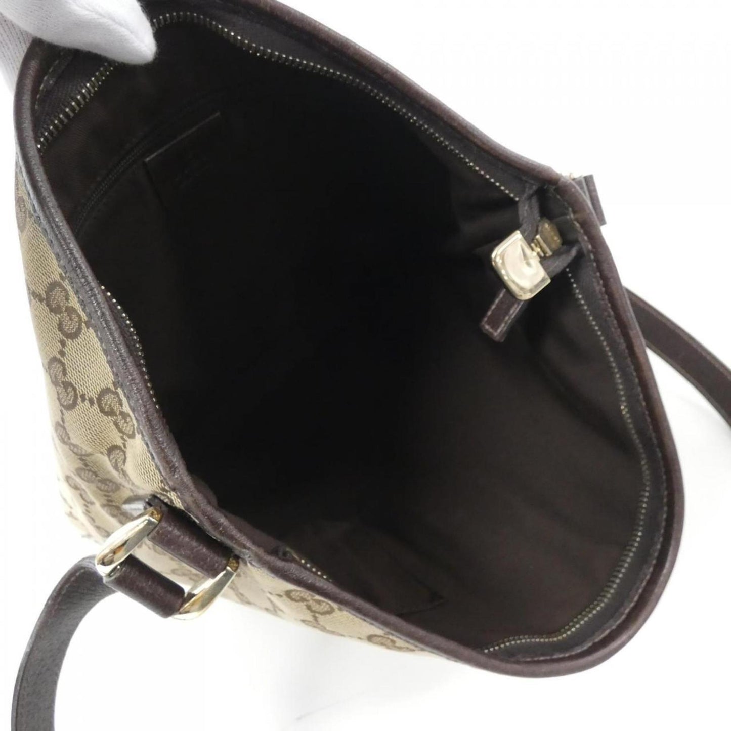 Gucci Beige Brown Gg Canvas Shoulder Bag
