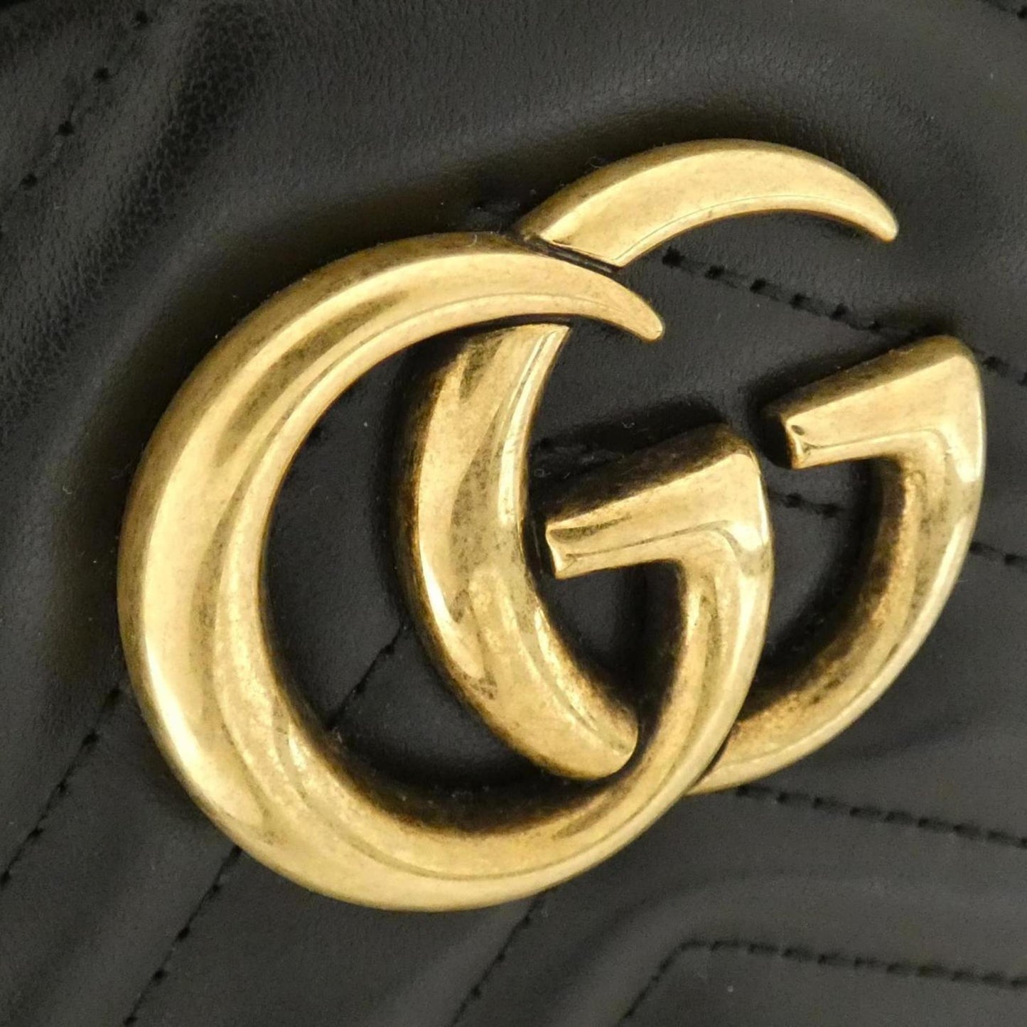 Gucci Gg Marmont Black Quilting Leather Shoulder Bag
