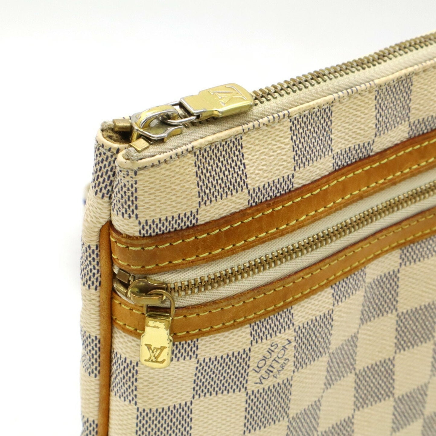 Louis Vuitton Damier Azur Ivory Pvc Pochette Shoulder Bag