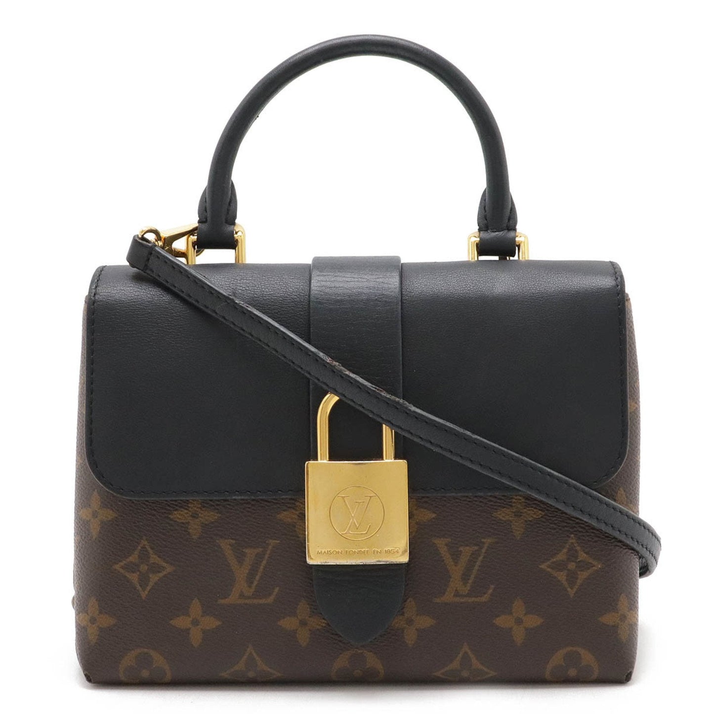 Louis Vuitton Black Noir Monogram Handbag Shoulder Bag