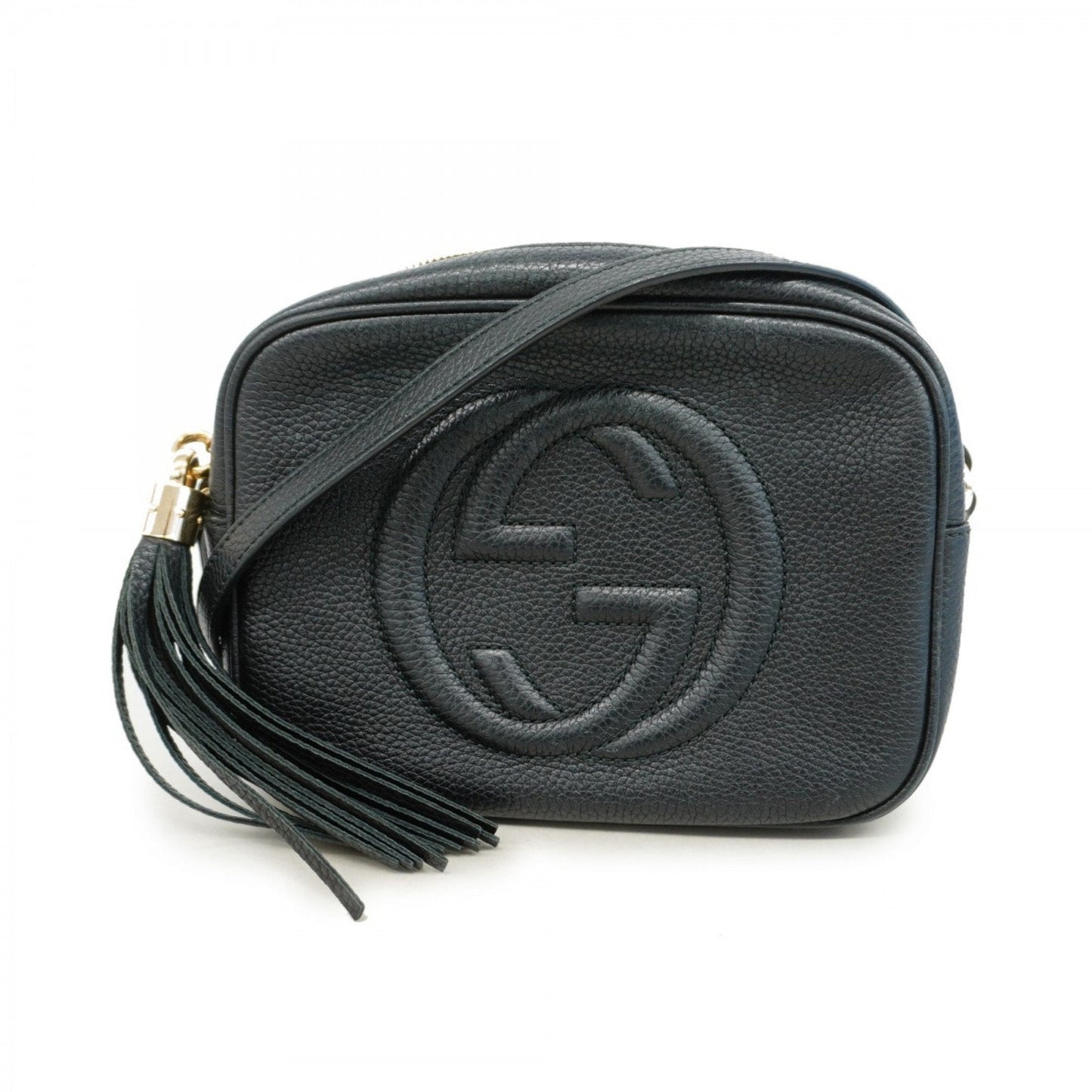 Gucci Black Leather Shoulder Bag ()