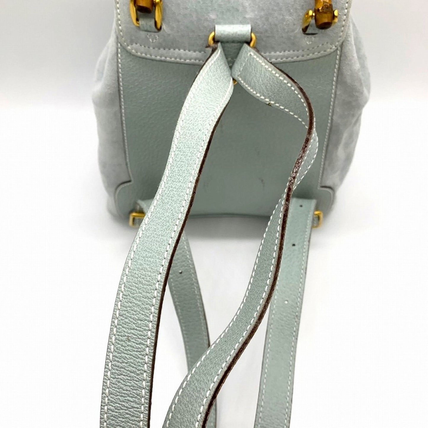 Gucci Blue Suede Leather Backpack