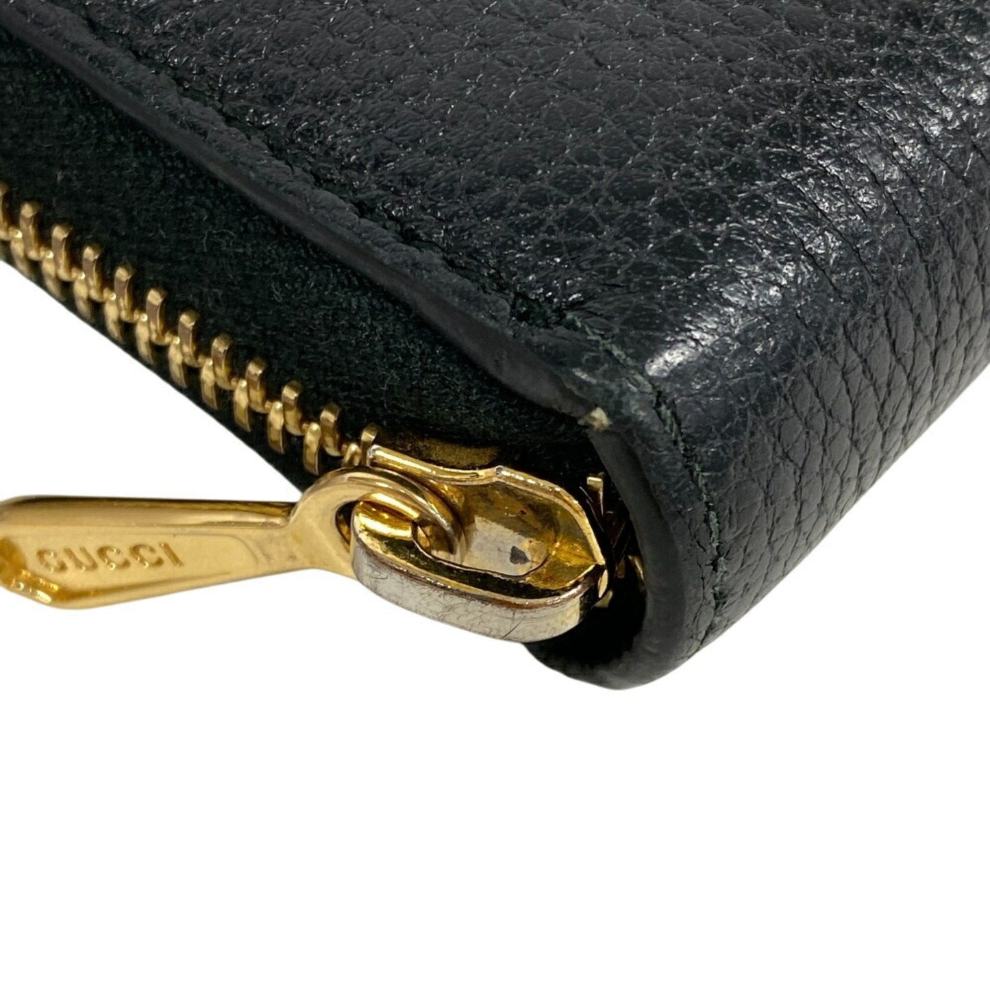 Gucci Black Leather Long Wallet (Bi-Fold)
