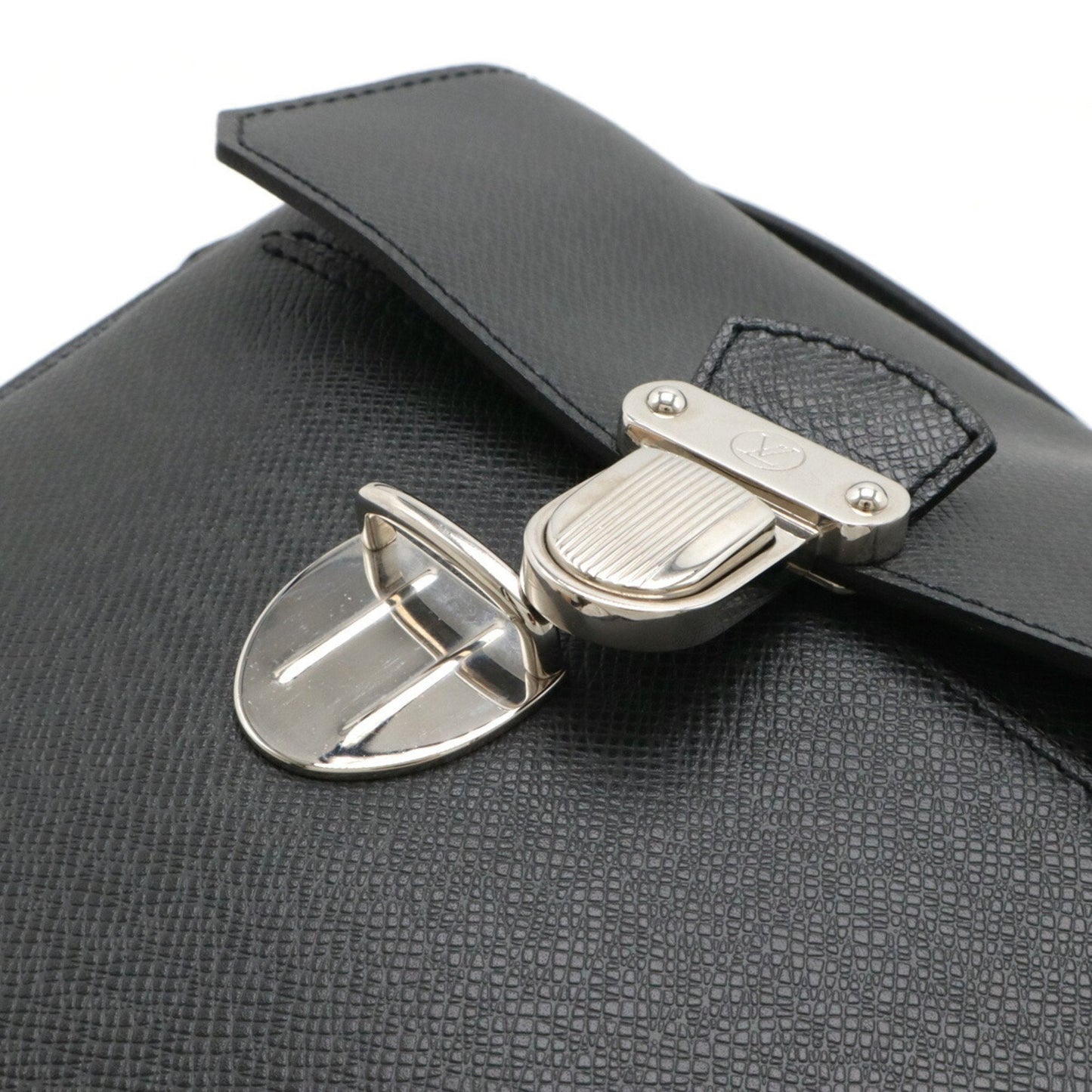 Louis Vuitton Ardoise Black Taiga Leather Shoulder Bag