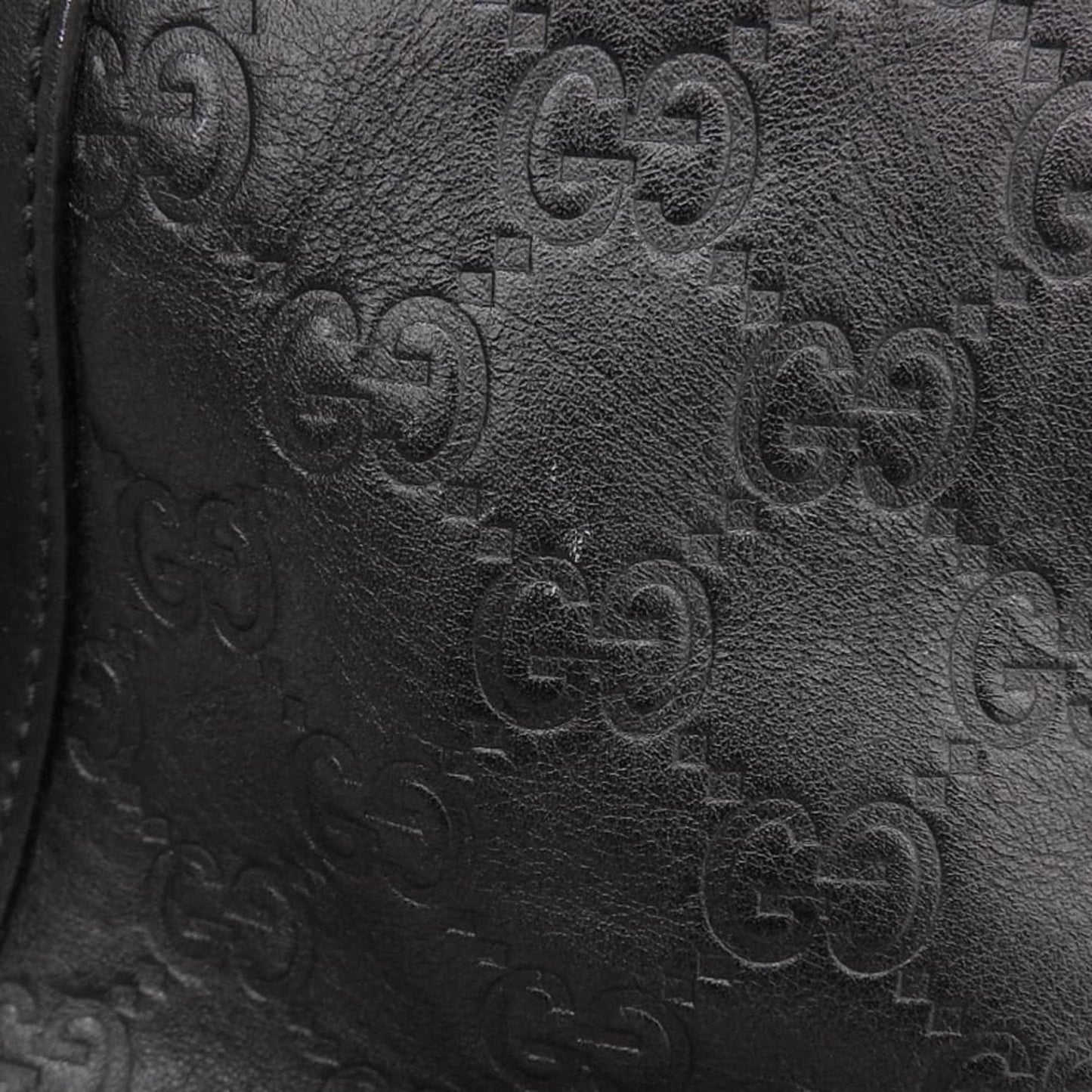 Gucci Black Leather Boston Bag Handbag