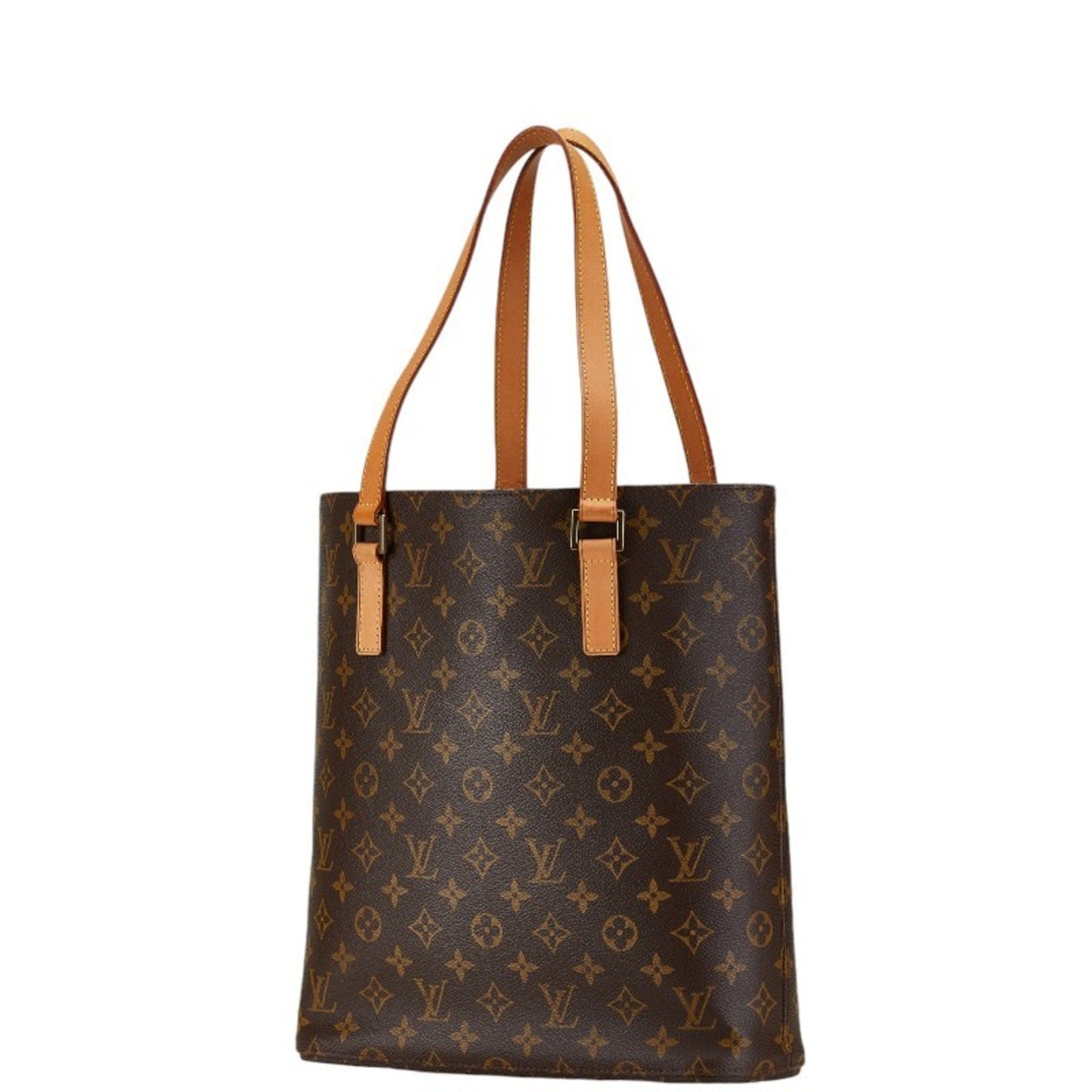 Louis Vuitton Brown Pvc Leather Shoulder Bag Tote Bag
