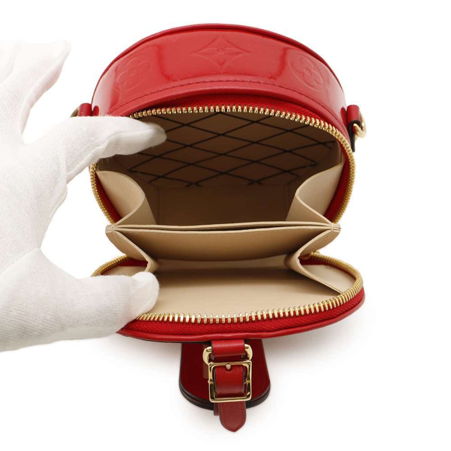 Louis Vuitton Rouge Monogram Vernis Pochette Shoulder Bag