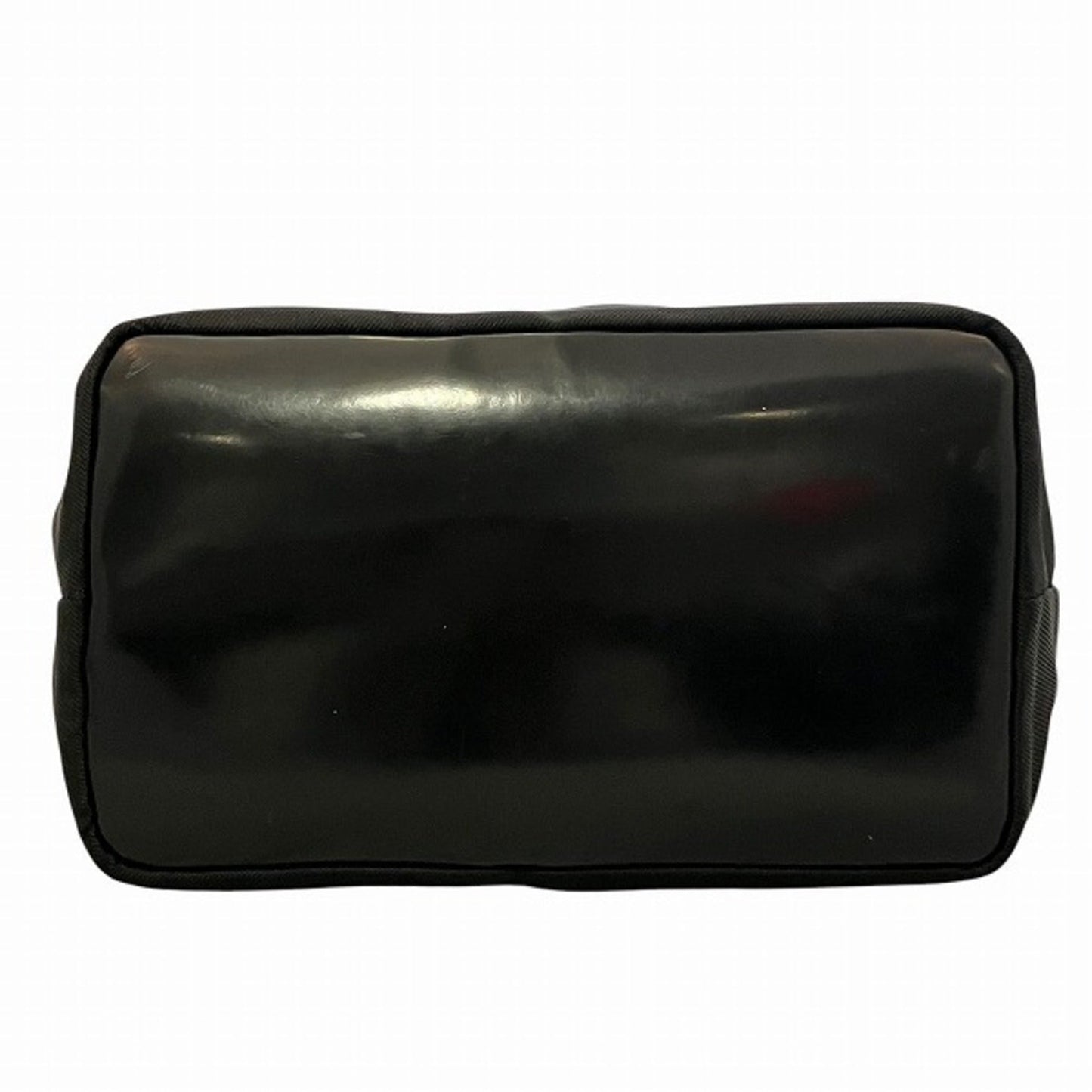 Gucci Bamboo Black Nylon Leather Handbag