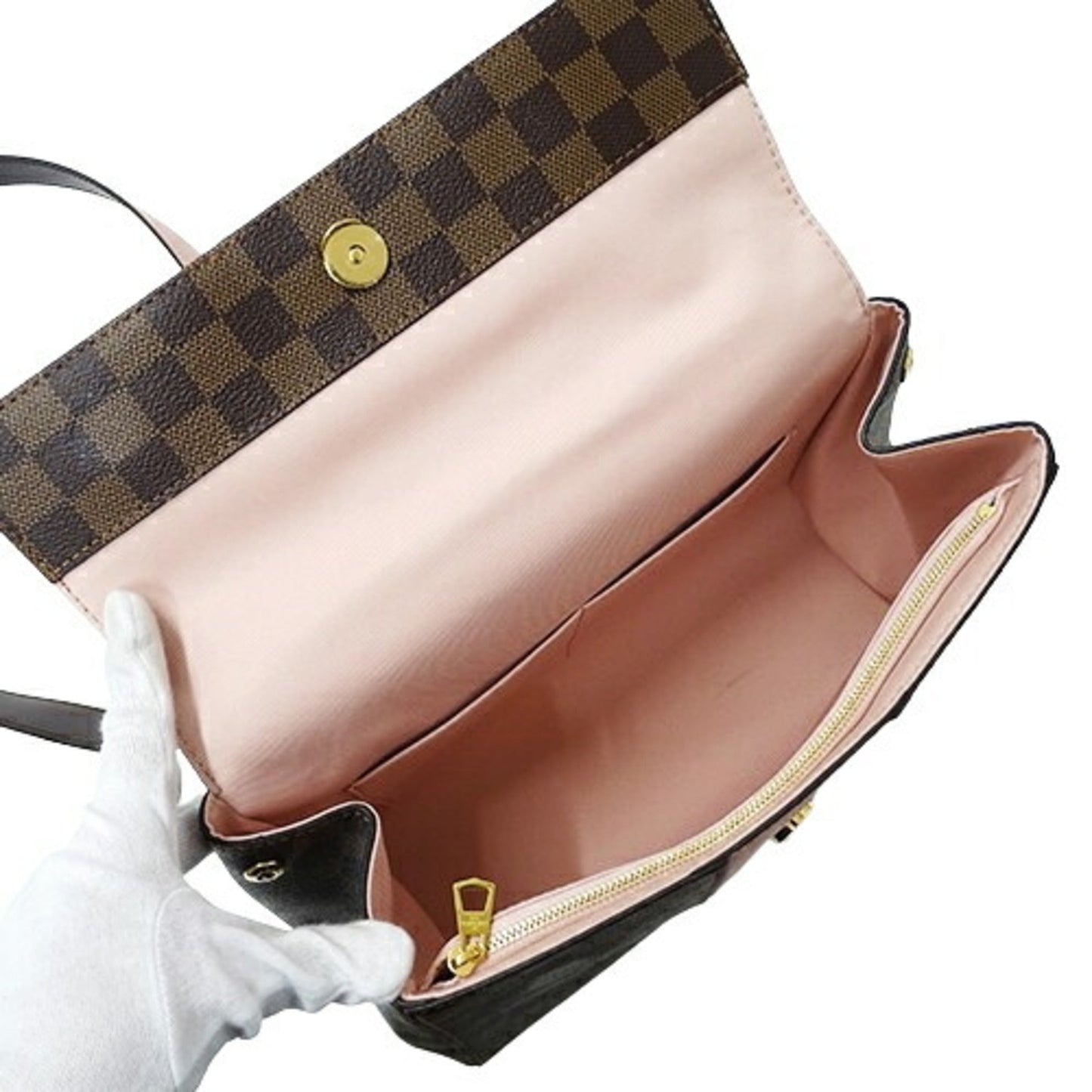 Louis Vuitton Brown Damier Canvas Magnolia Damier Canvas Handbag Shoulder Bag