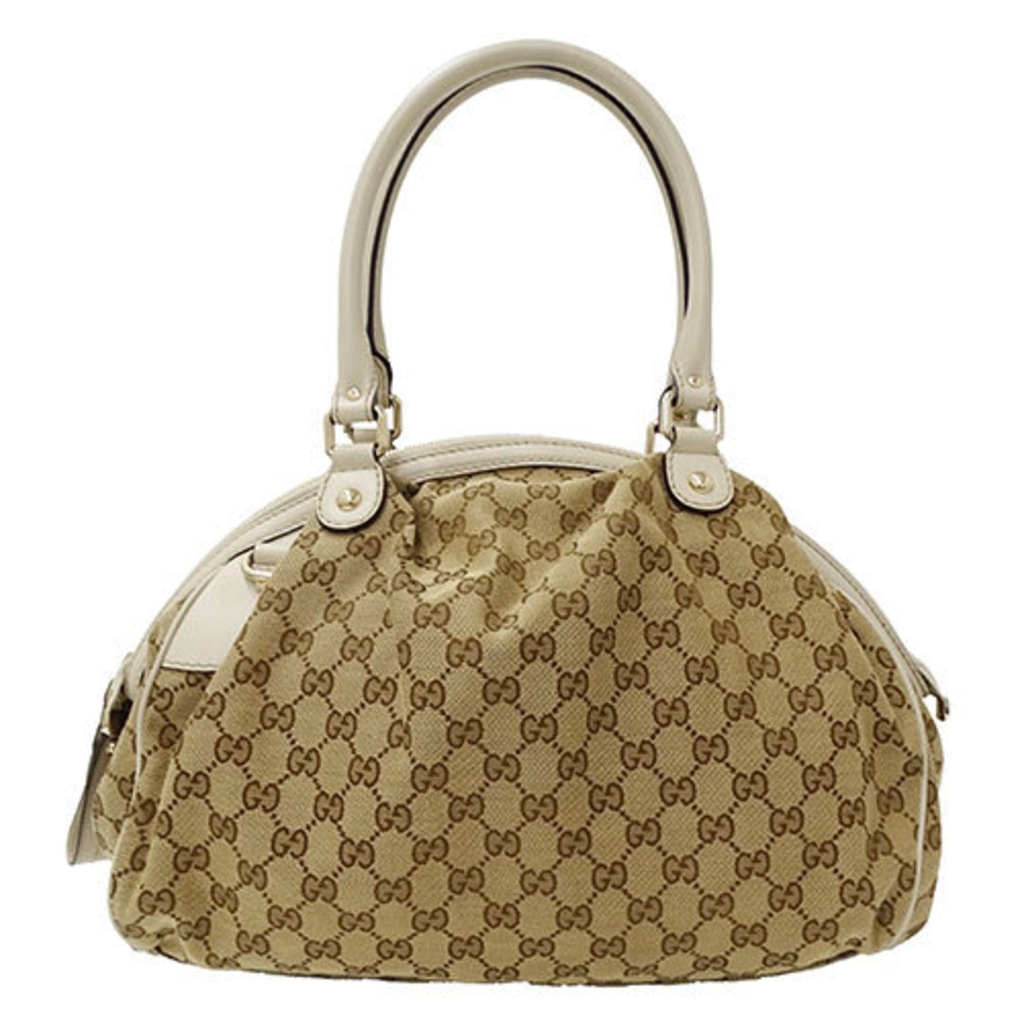Gucci Beige Gg Canvas Handbag Shoulder Bag