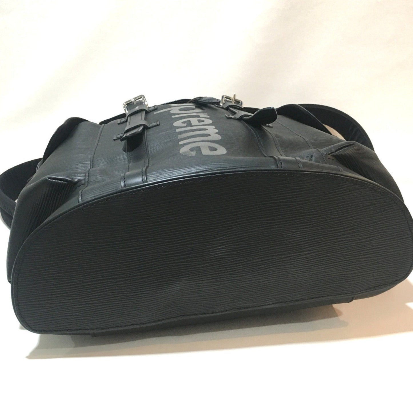 Louis Vuitton Black Leather Backpack
