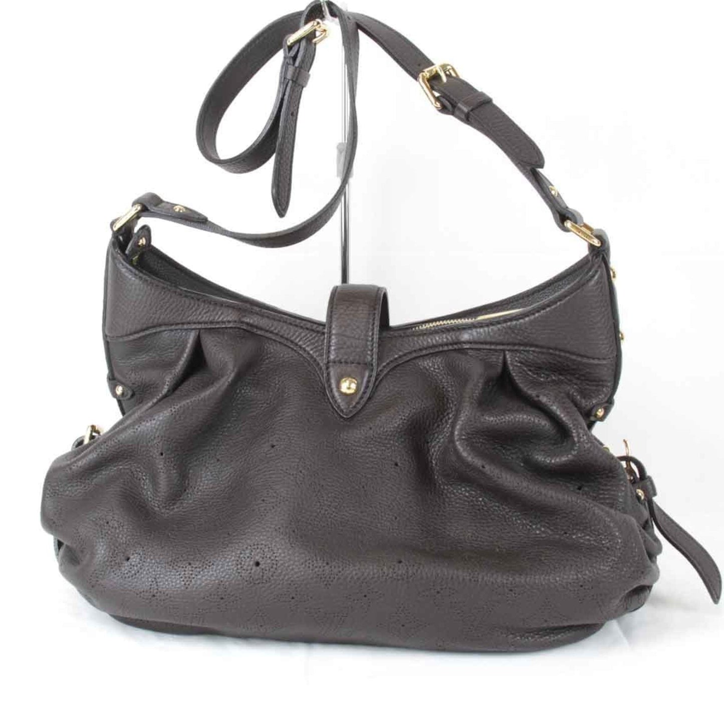 Louis Vuitton Black Mahina Leather Shoulder Bag