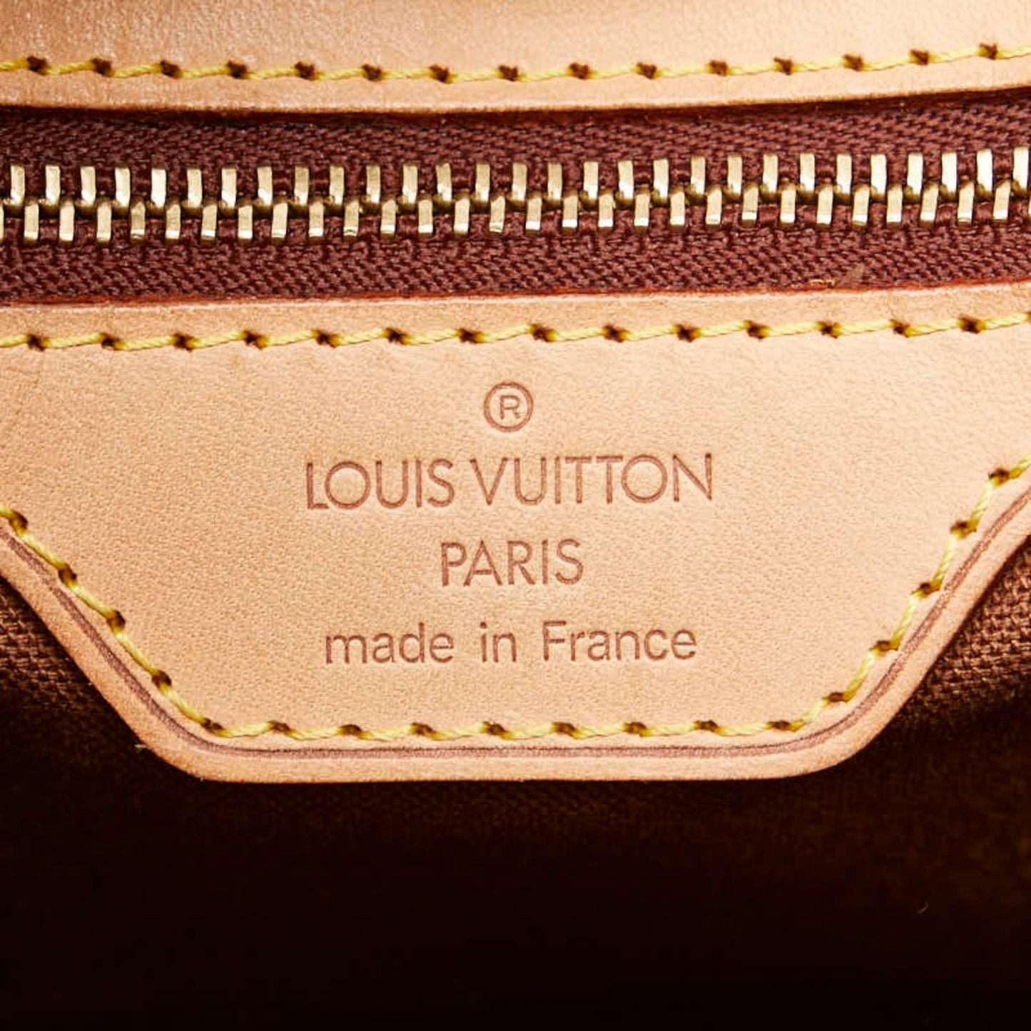 Louis Vuitton Brown Pvc Leather Shoulder Bag Tote Bag