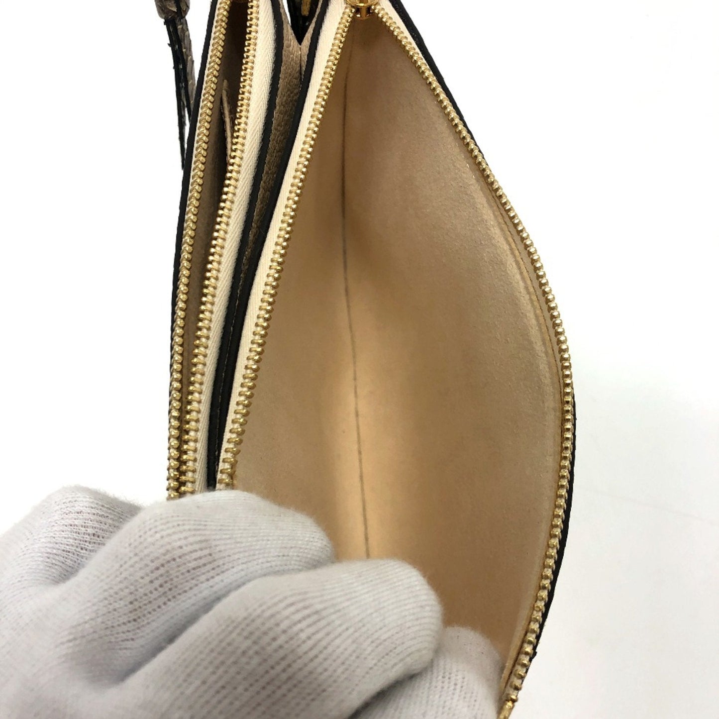 Louis Vuitton Beige Leather Shoulder Bag