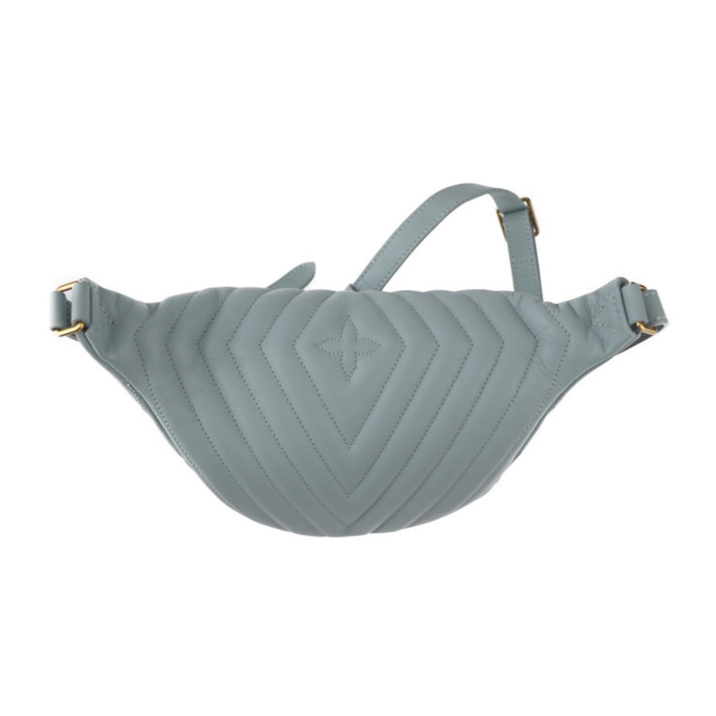 Louis Vuitton Light Blue Leather Fanny Pack Shoulder Bag