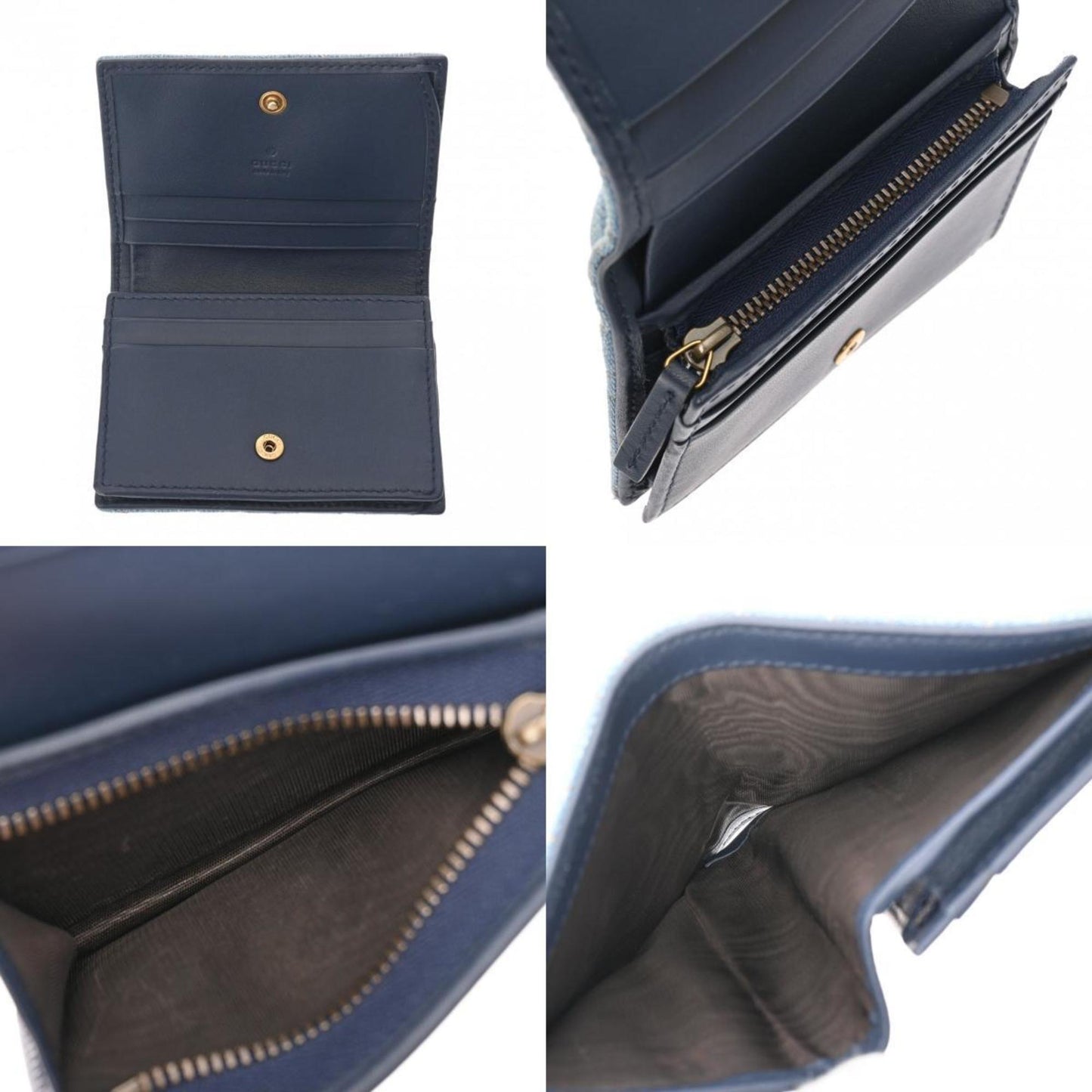 Gucci Blue Denim Wallet (Bi-Fold)