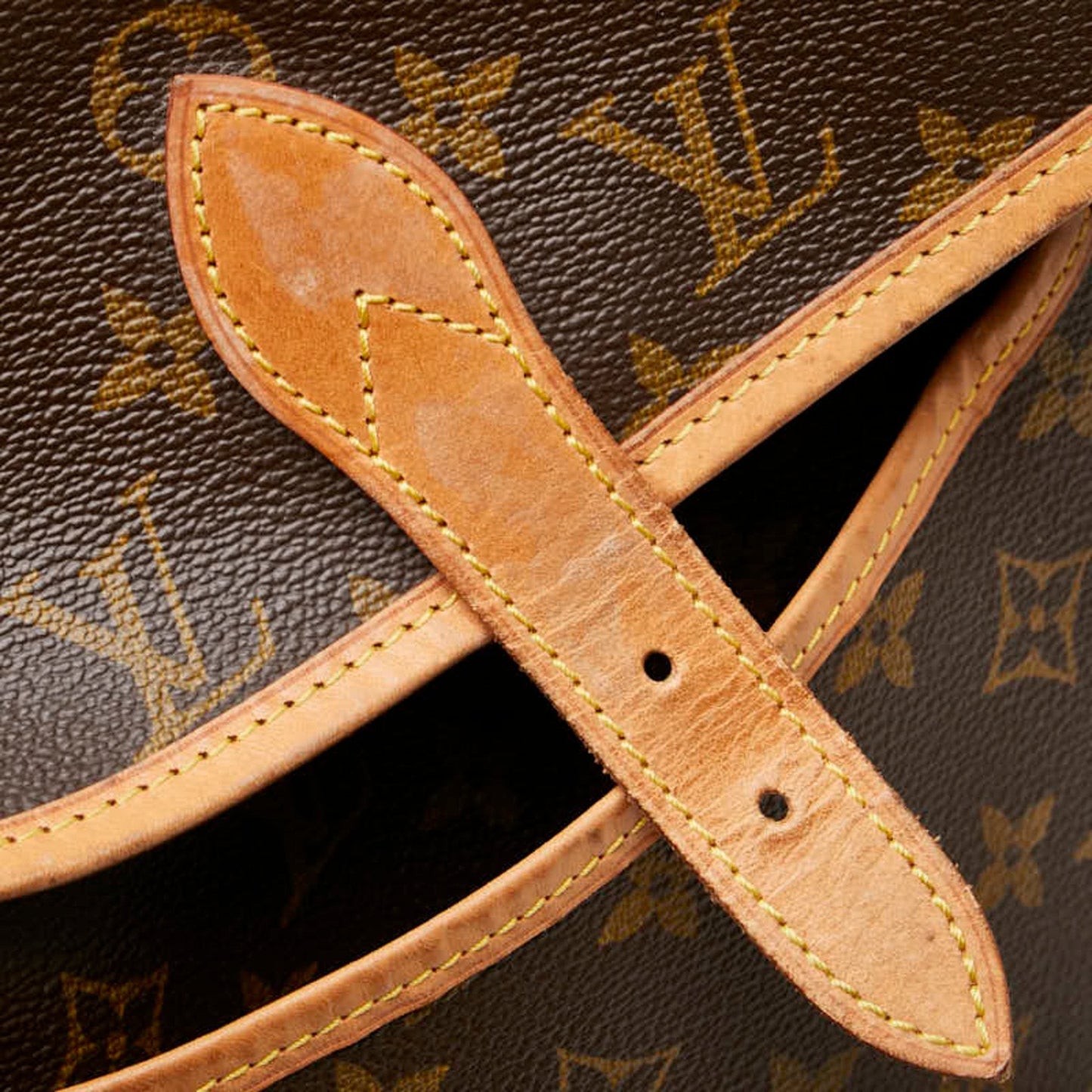Louis Vuitton Brown Pvc Leather Shoulder Bag