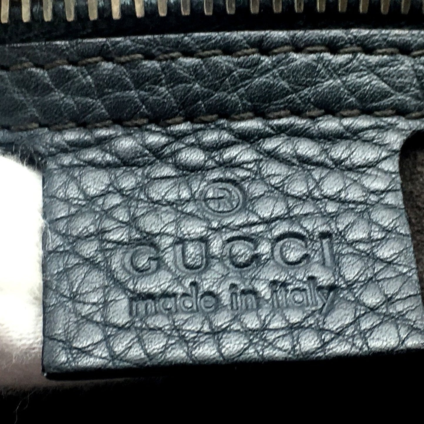 Gucci Gray Leather Shoulder Bag