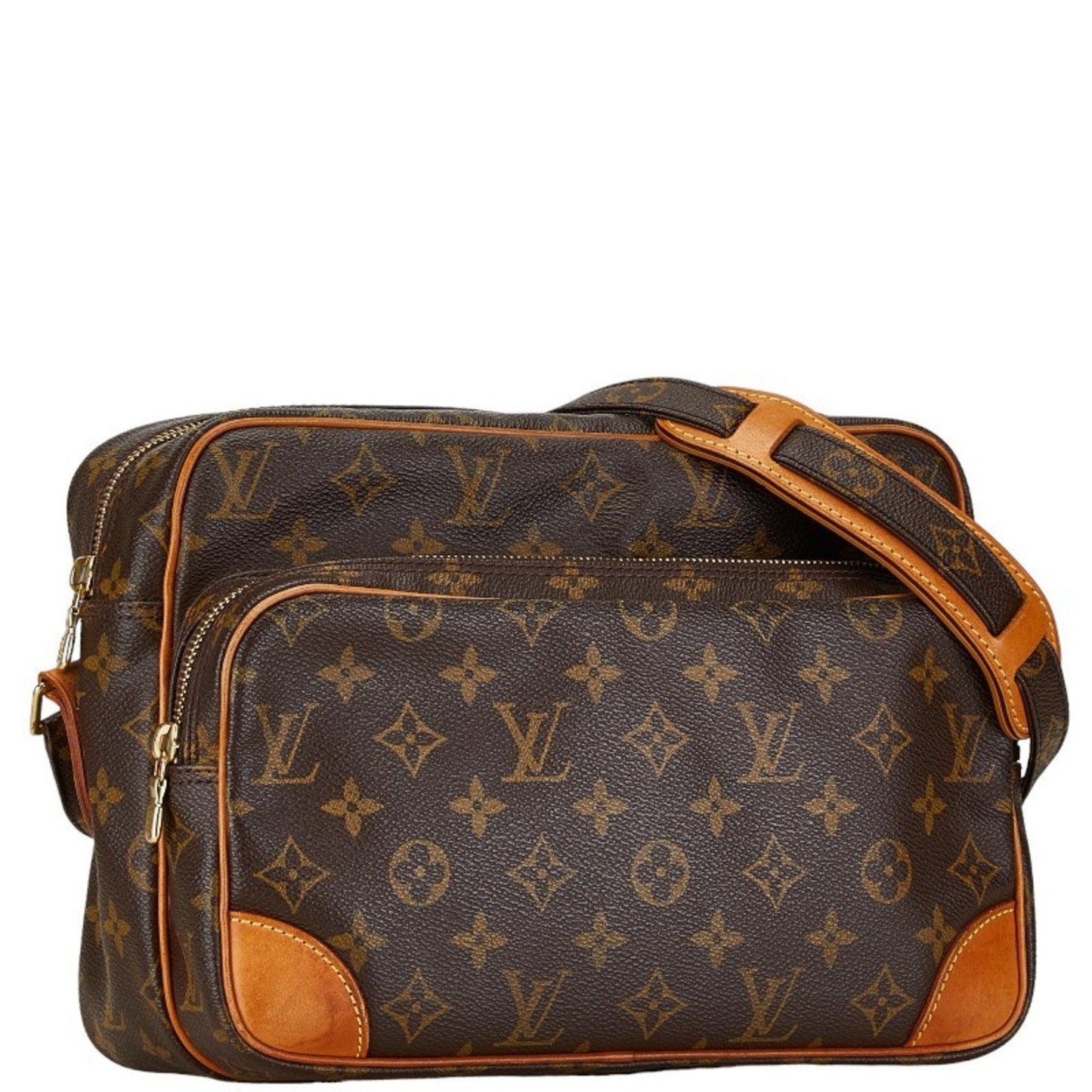 Louis Vuitton Brown Pvc Leather Shoulder Bag