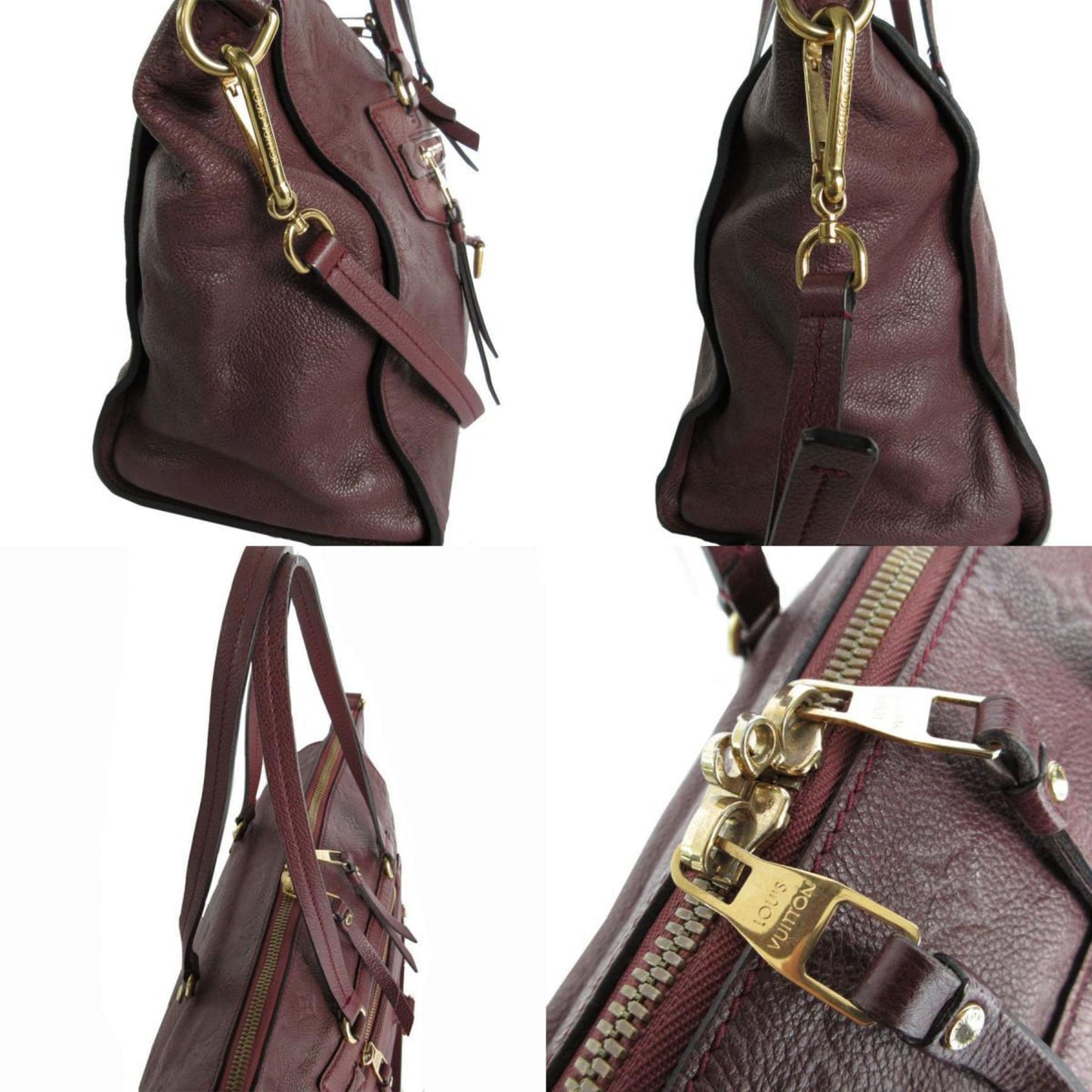 Louis Vuitton Burgundy Monogram Empreinte Handbag Shoulder Bag