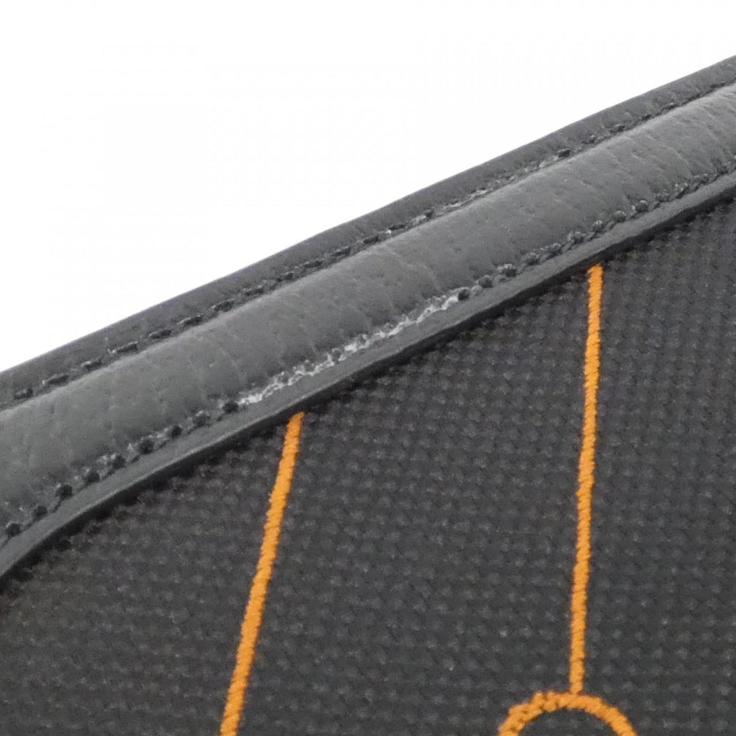Gucci Black Orange Canvas Handbag