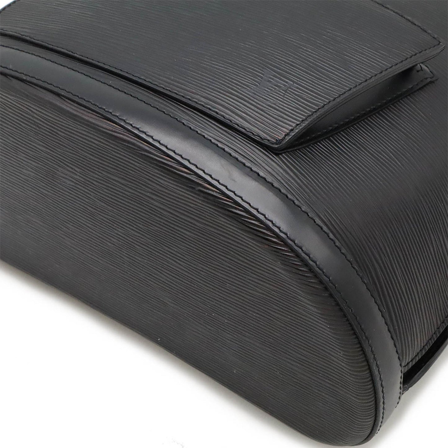 Louis Vuitton Black Noir Leather Backpack Shoulder Bag