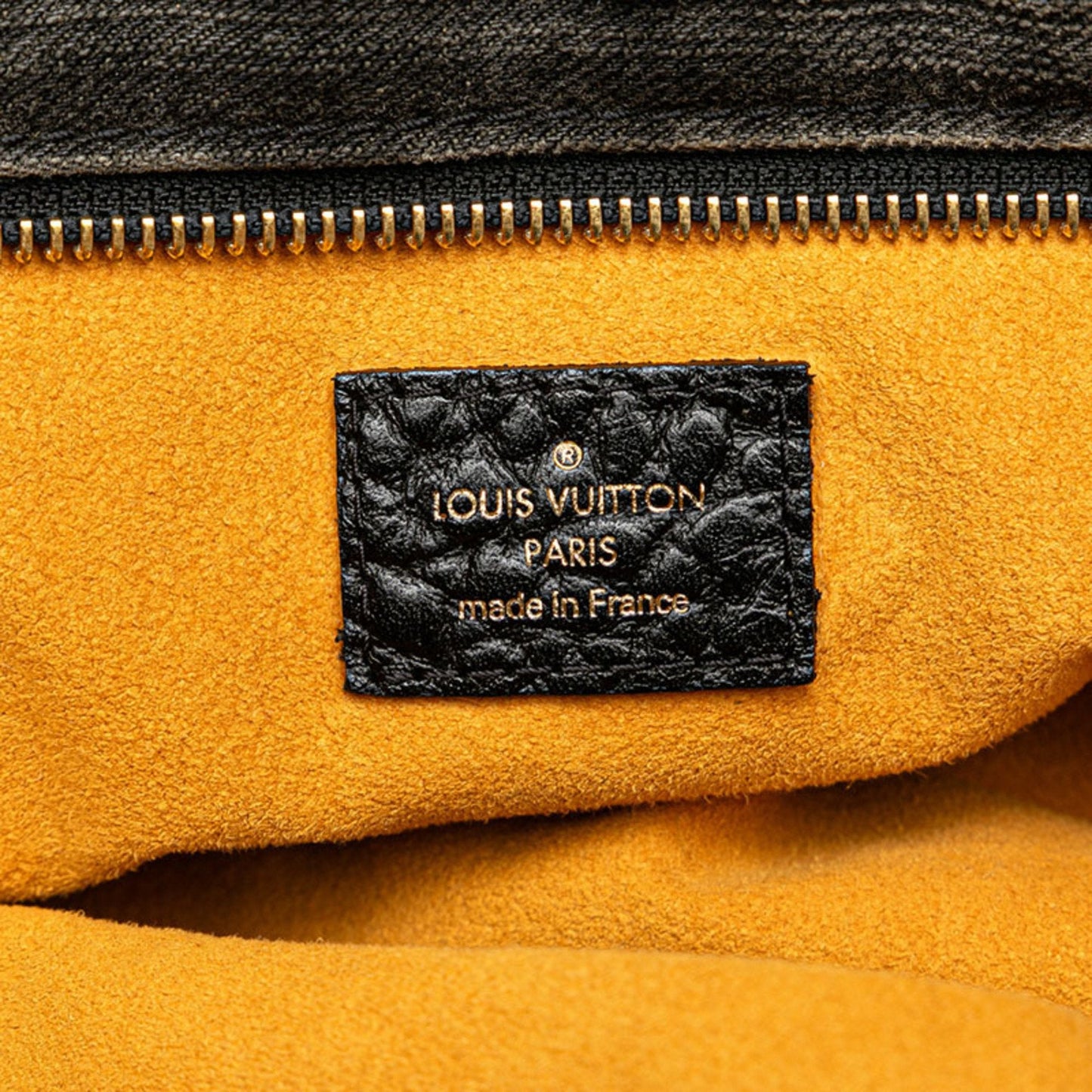 Louis Vuitton Black Noir Canvas Leather Handbag Shoulder Bag