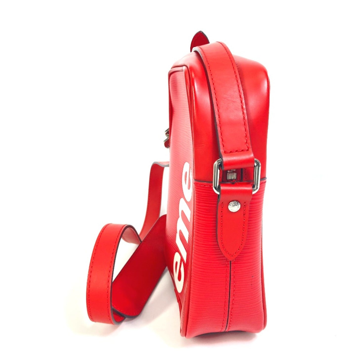 Louis Vuitton Red Leather Shoulder Bag