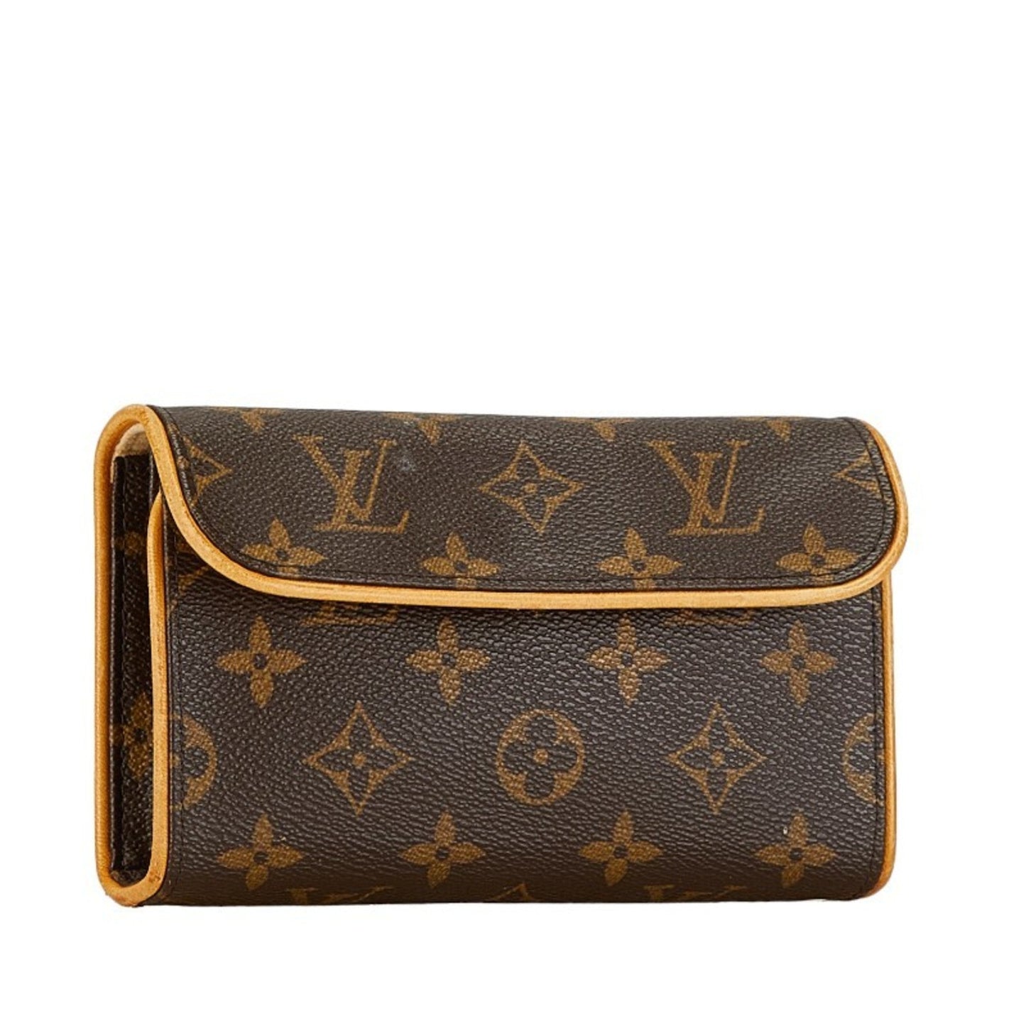 Louis Vuitton Brown Pvc Leather Pochette Shoulder Bag