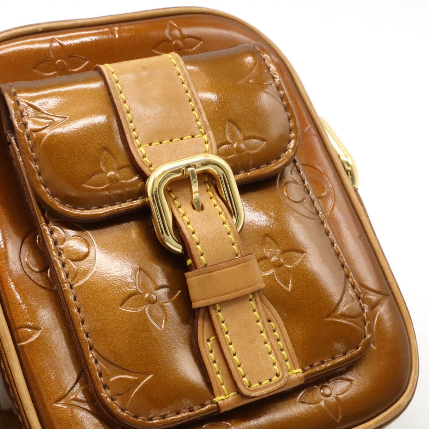 Louis Vuitton Bronze Monogram Vernis Pochette Shoulder Bag