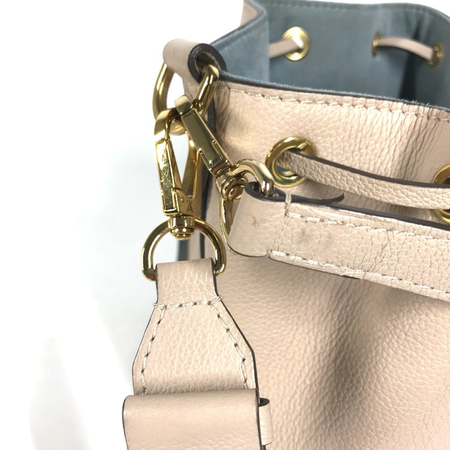 Louis Vuitton Beige Leather Shoulder Bag