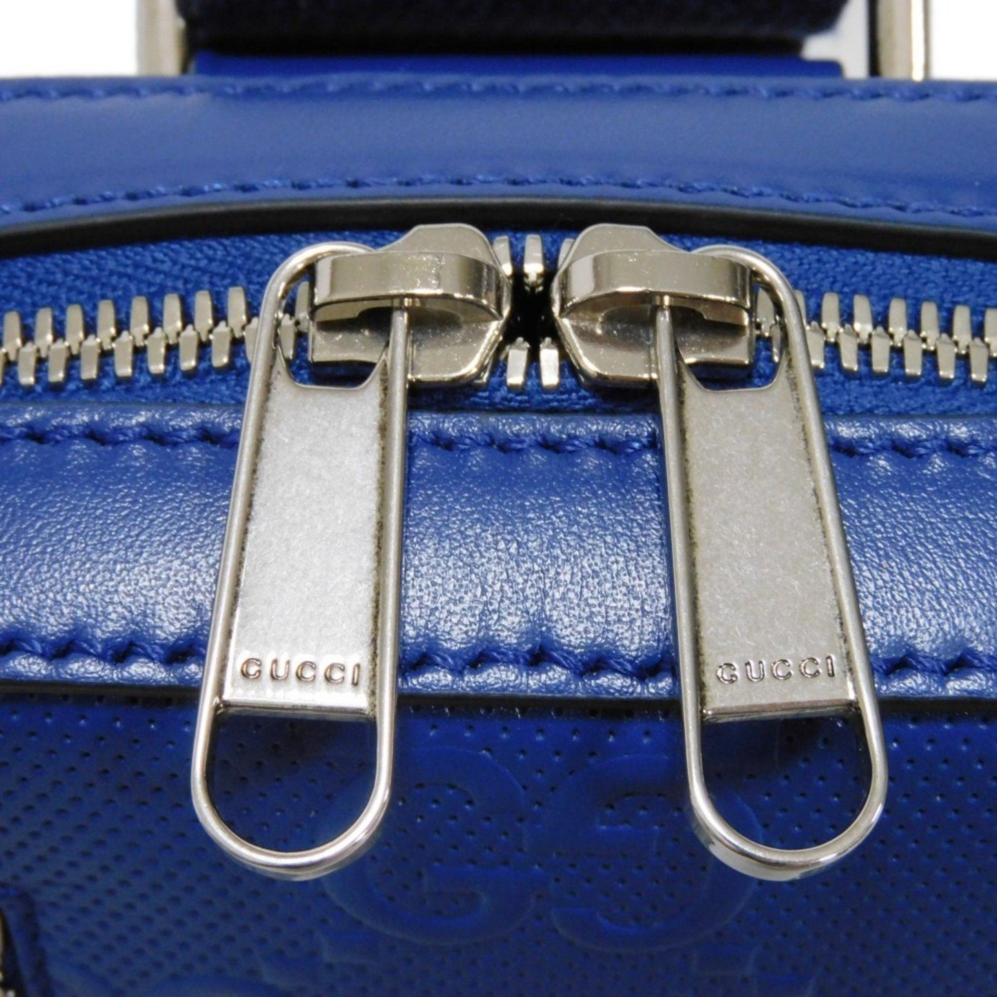 Gucci Blue Leather Shoulder Bag Sling Bag