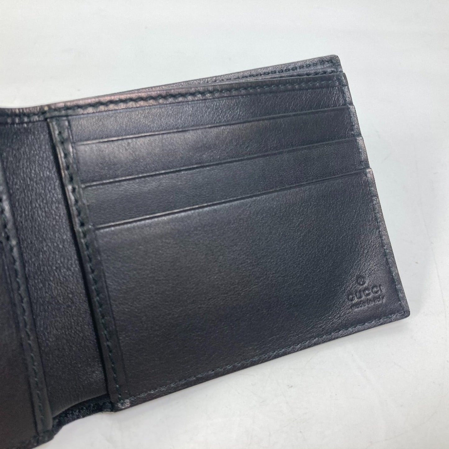 Gucci Black Leather Wallet (Bi-Fold)