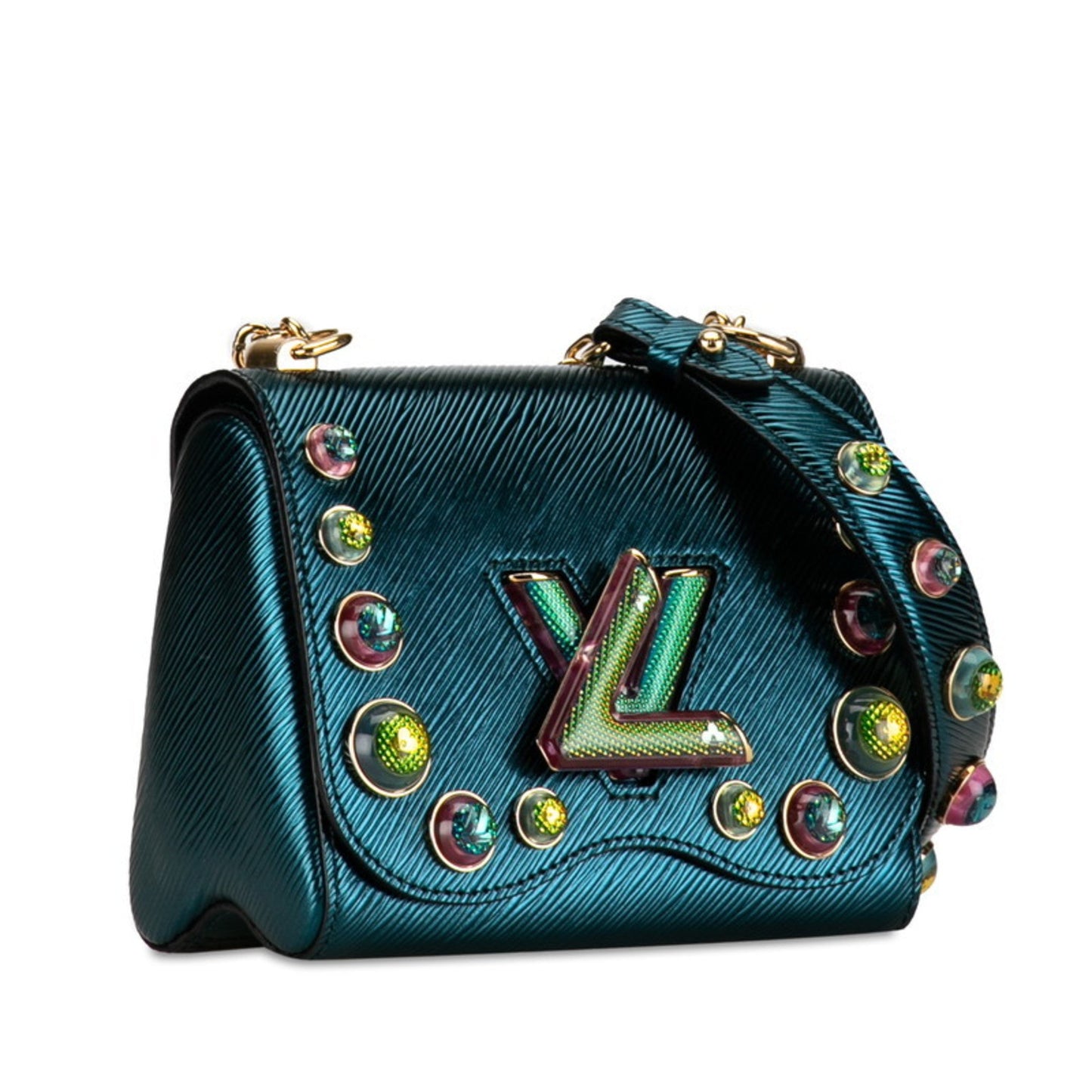Louis Vuitton Green Multi-Color Leather Shoulder Bag
