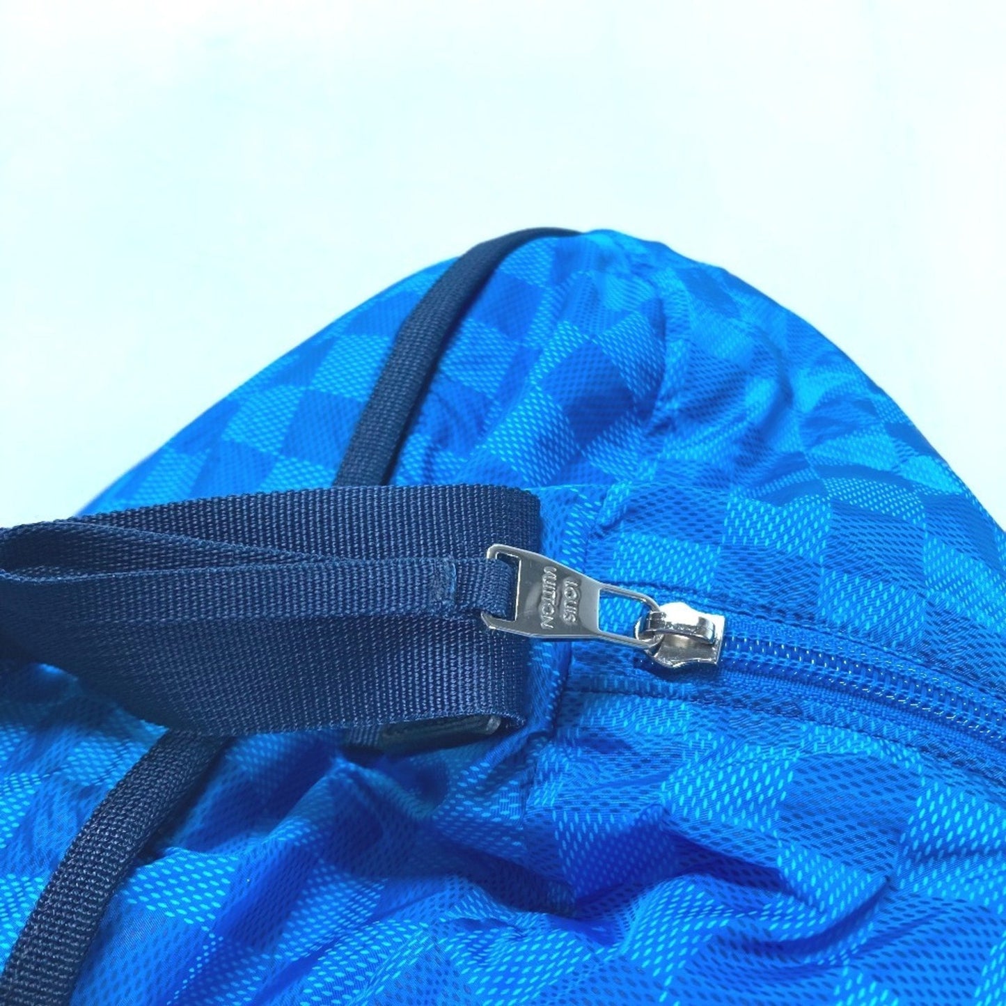 Louis Vuitton Blue Nylon Boston Bag Shoulder Bag