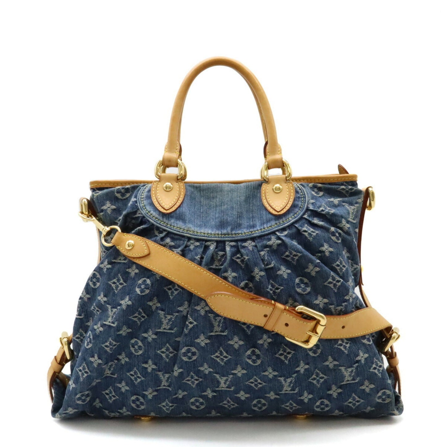 Louis Vuitton Monogram Denim Blue Monogram Denim Handbag Shoulder Bag Tote Bag ()