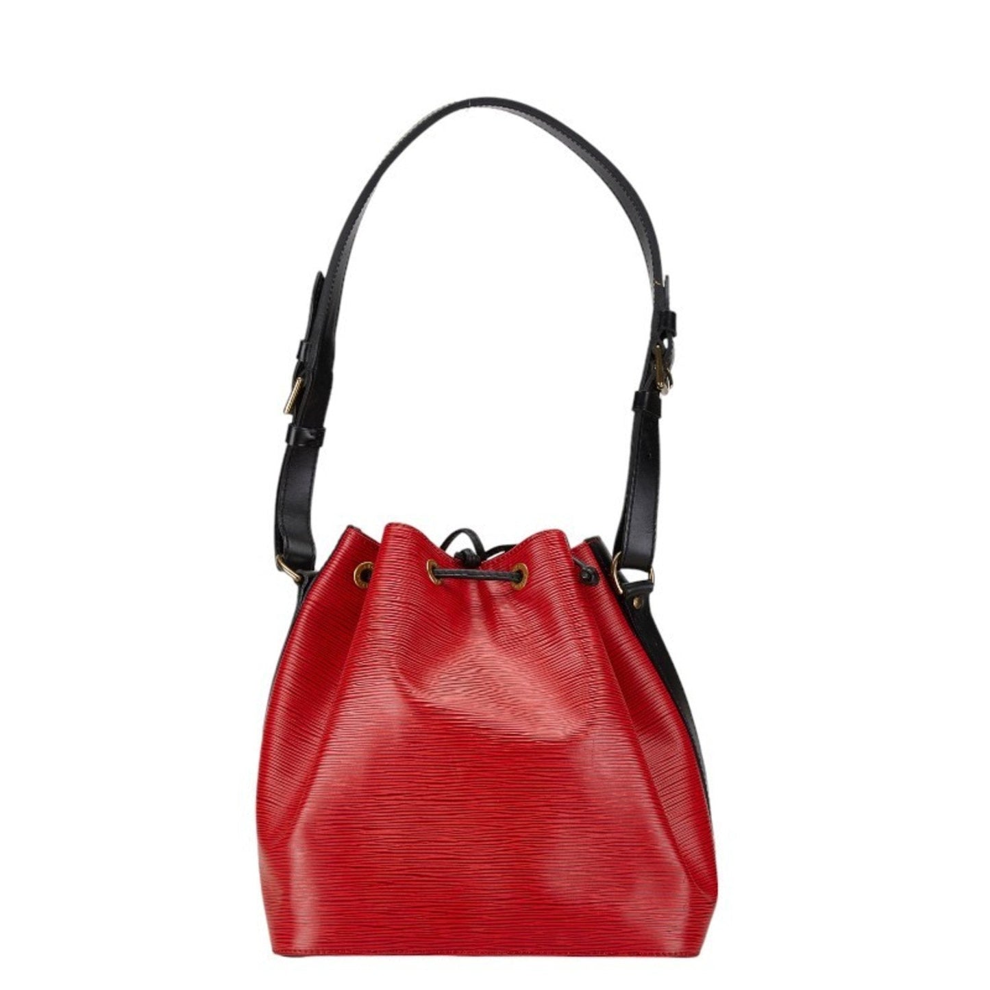 Louis Vuitton Castilian Red Noir Leather Shoulder Bag