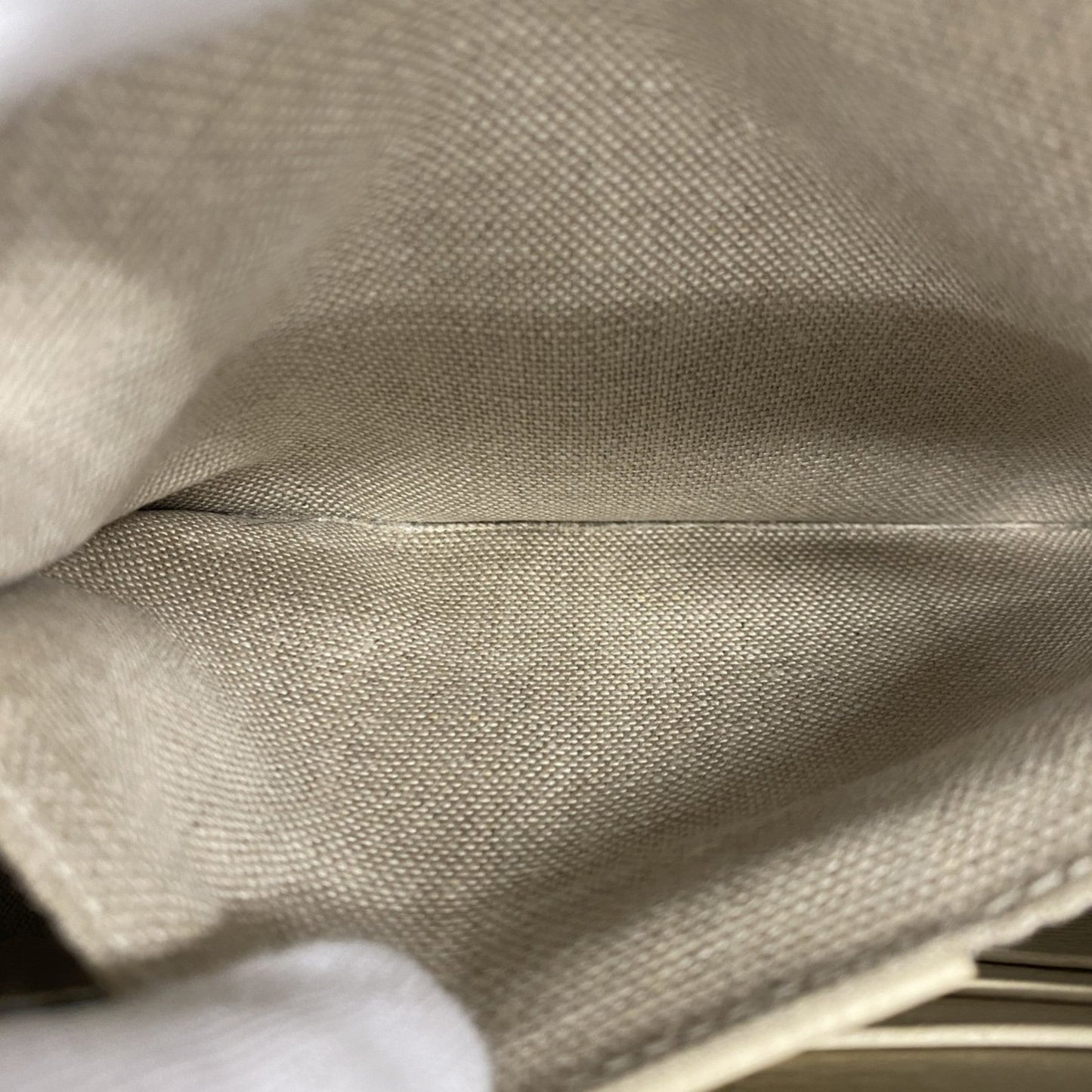 Gucci Brown White Canvas Shoulder Bag