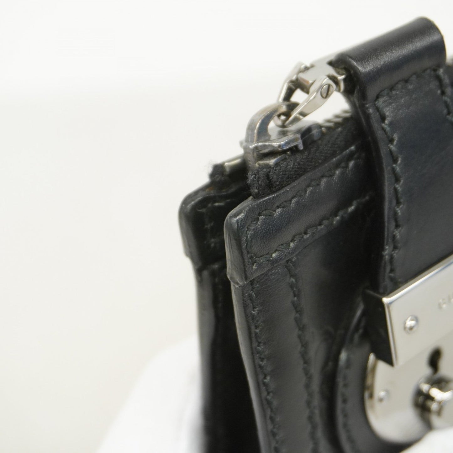 Gucci Black Leather Clutch Bag