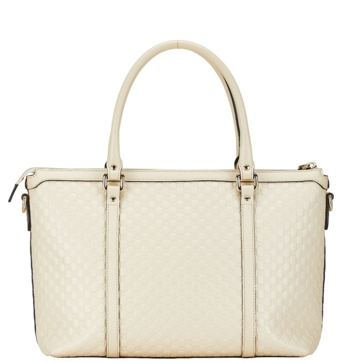 Gucci White Leather Handbag Shoulder Bag